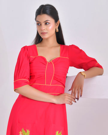 Fuchsia Flutter dress