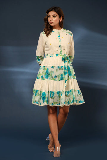 THE GREEN FLOWER DRESS