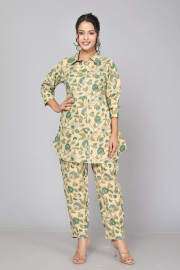 Lush Leafy Green Cotton Coord Set ( BOGO )