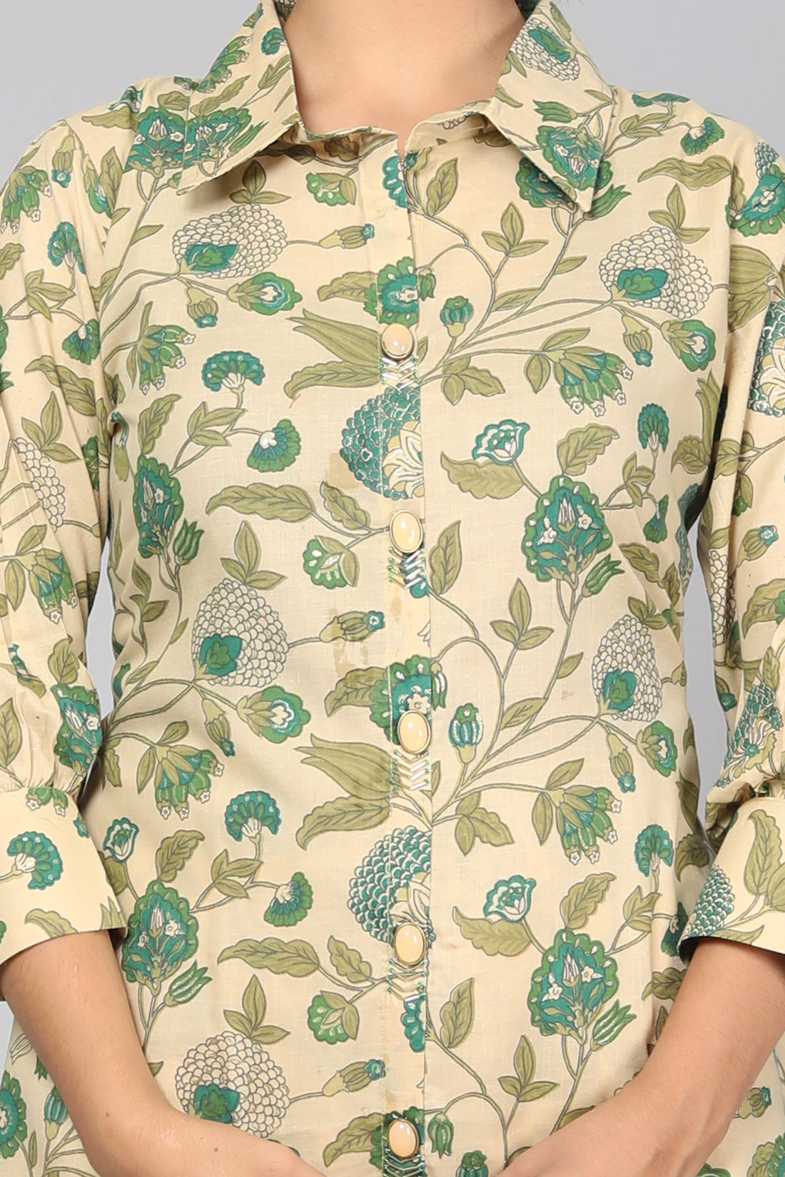Lush Leafy Green Cotton Coord Set