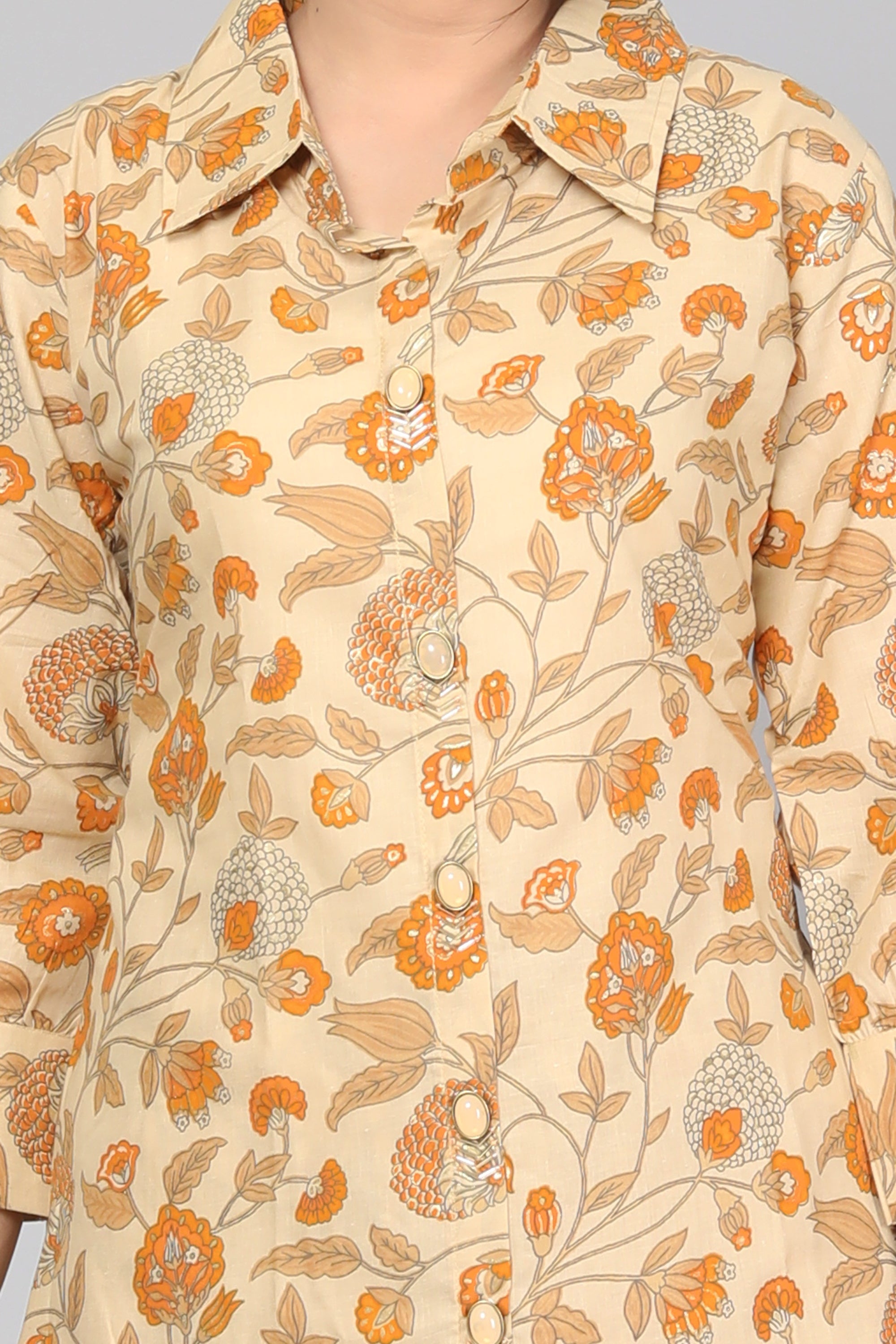 Tangerine Bloom Cotton Dream Coord Set ( BOGO )