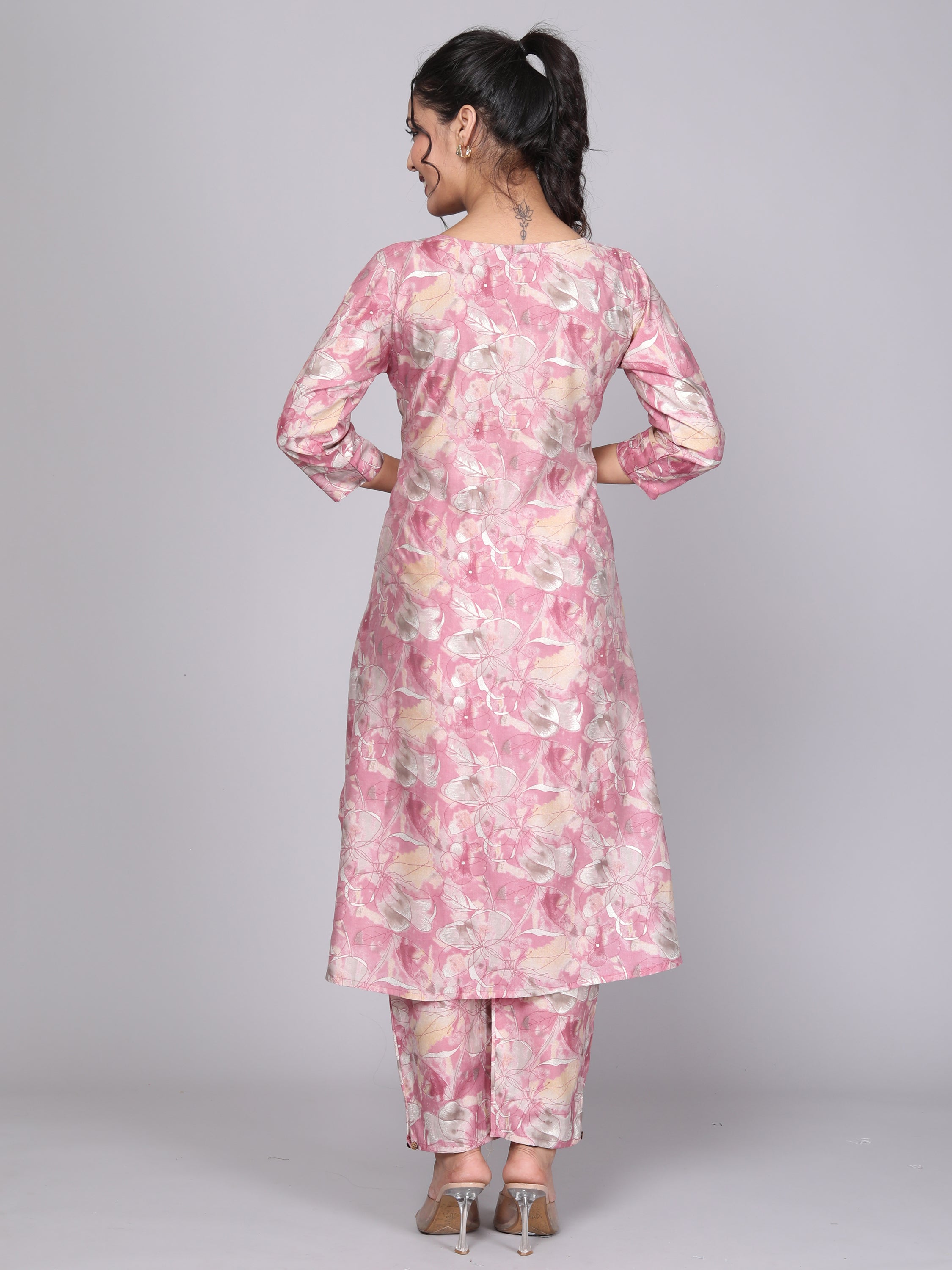 Floral Elegance Cut-Top Coord Set