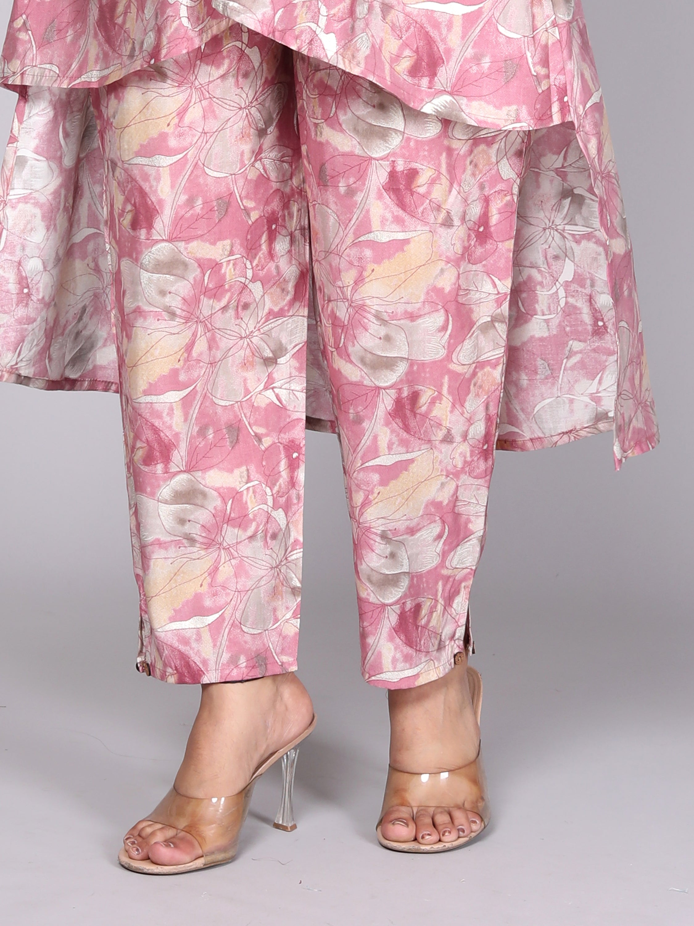 Floral Elegance Cut-Top Coord Set
