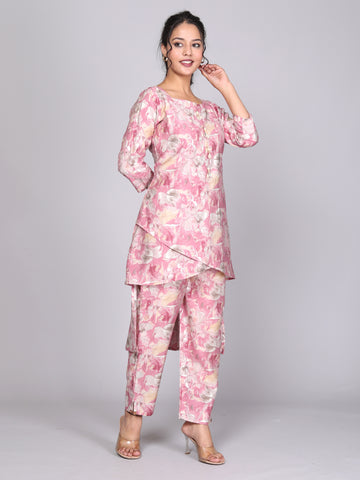 Floral Elegance Cut-Top Coord Set