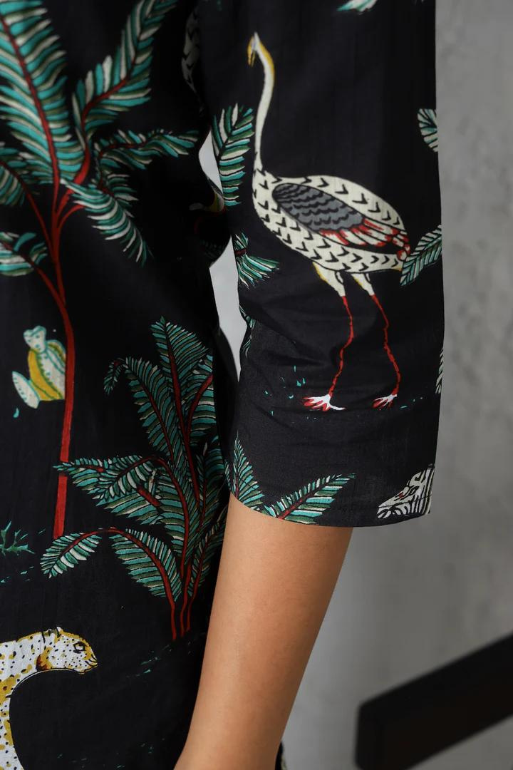 Fusion Jungle Print Cotton Coord Set (BOGO)