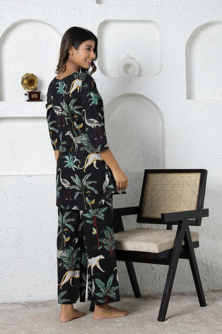 Fusion Jungle Print Cotton Coord Set