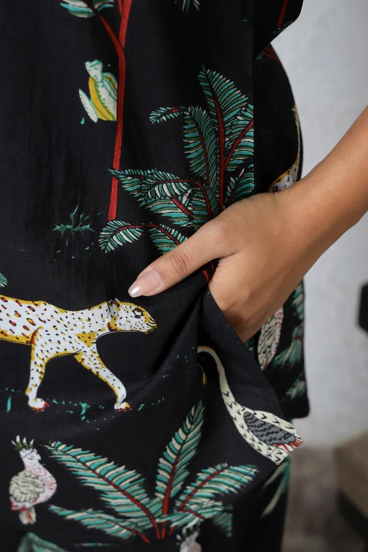 Fusion Jungle Print Cotton Coord Set (BOGO)