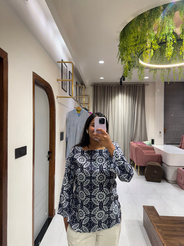 Navy Aether Kurti