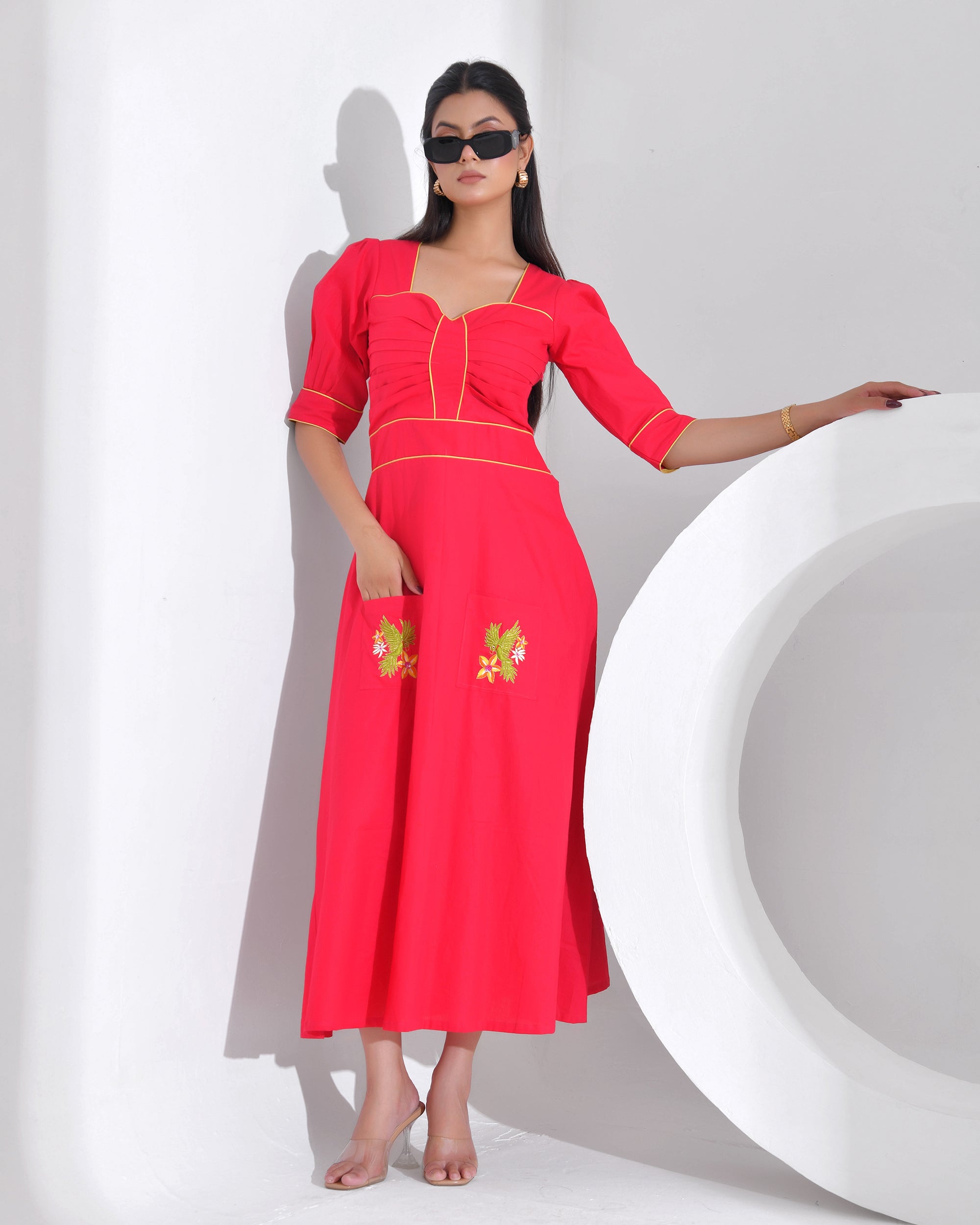 Fuchsia Flutter dress