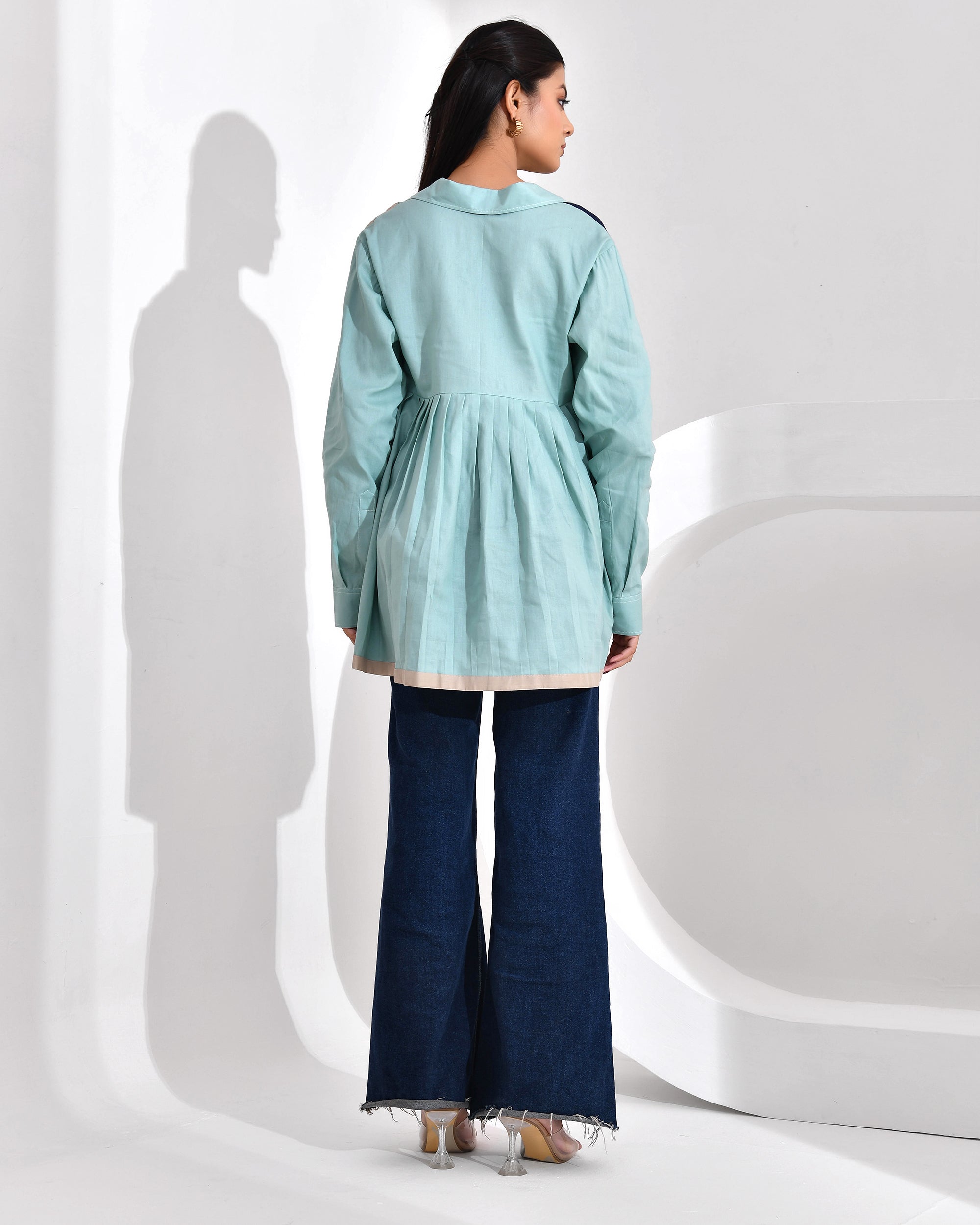 AZURE BLOCK SHIRT