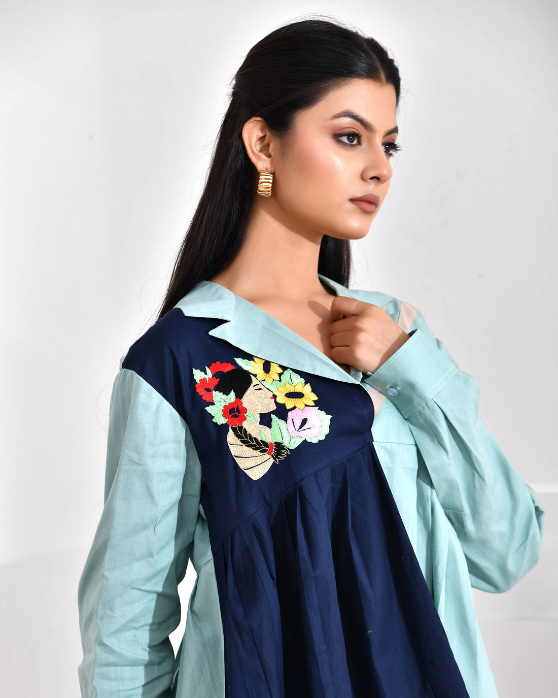 AZURE BLOCK SHIRT