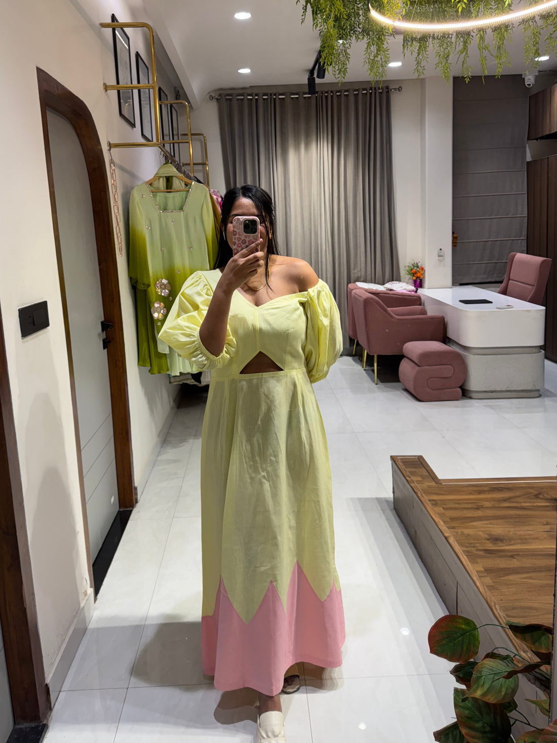 Colorblock Midi Dress