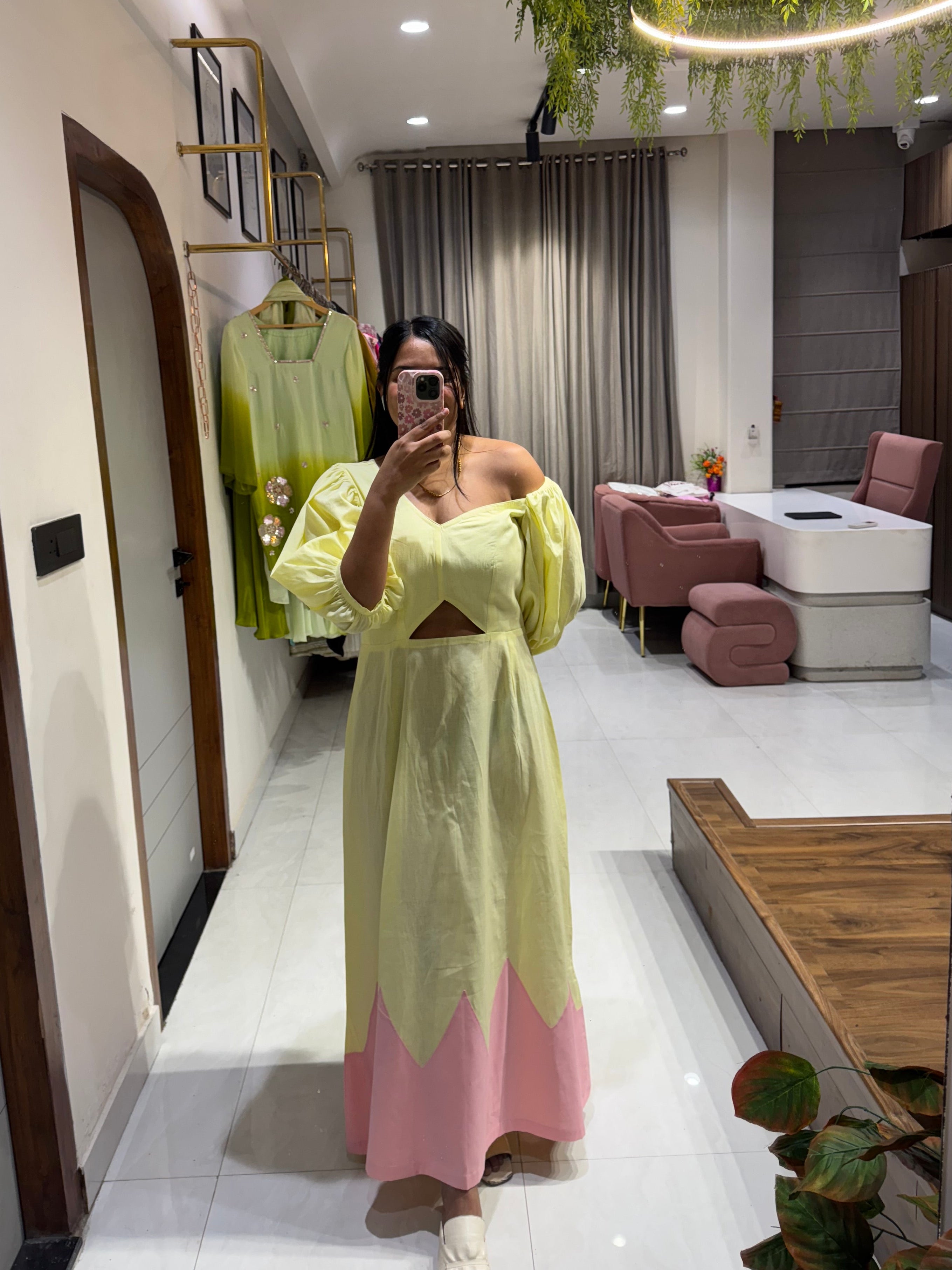 Colorblock Midi Dress