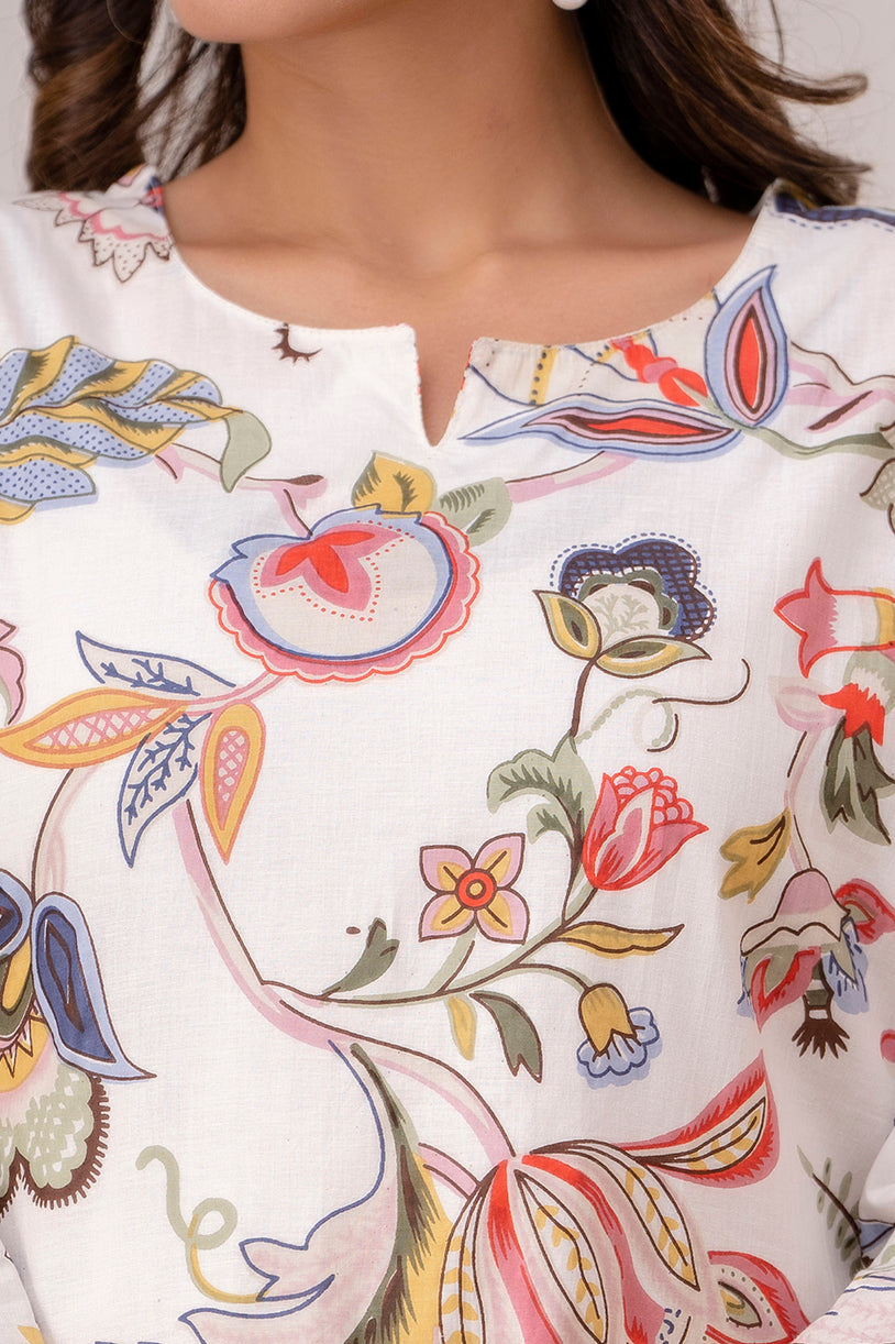 Fusion Floral Print Cotton Coord Set