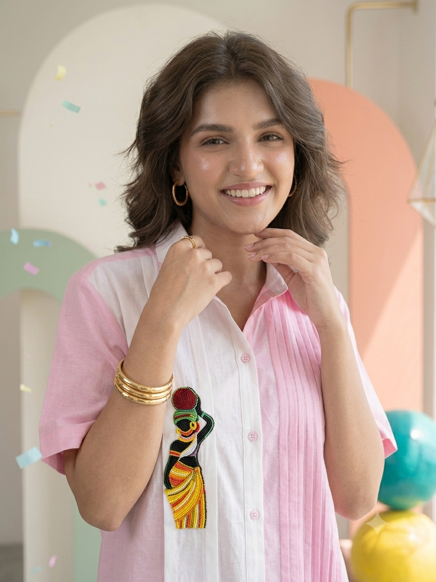 The Colour Play Pleat Shirt