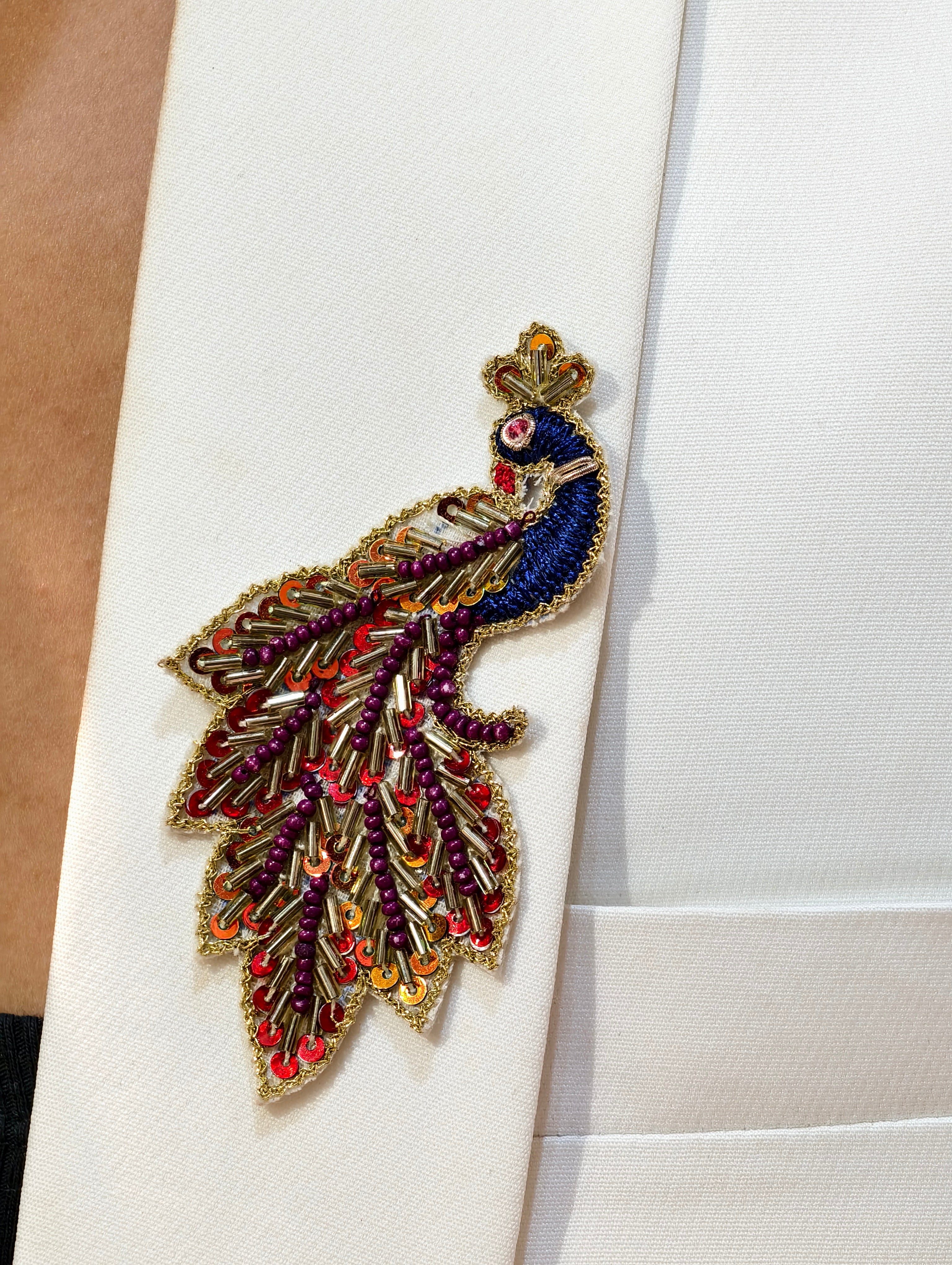 Heritage Peacock Brooch