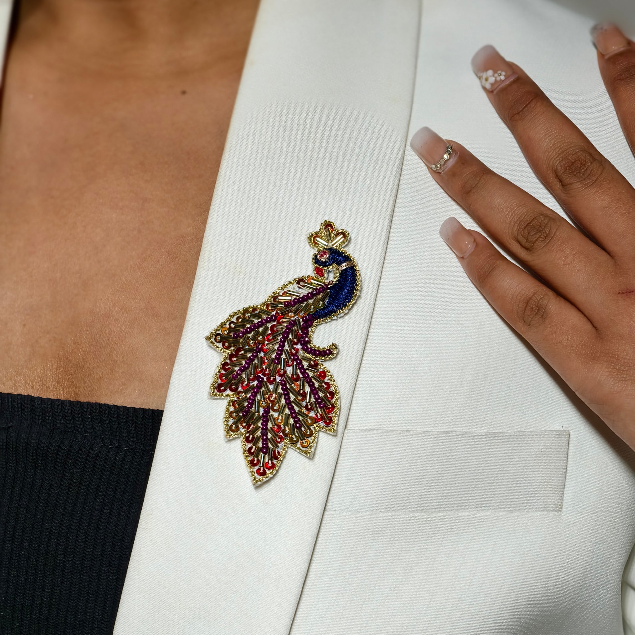 Heritage Peacock Brooch