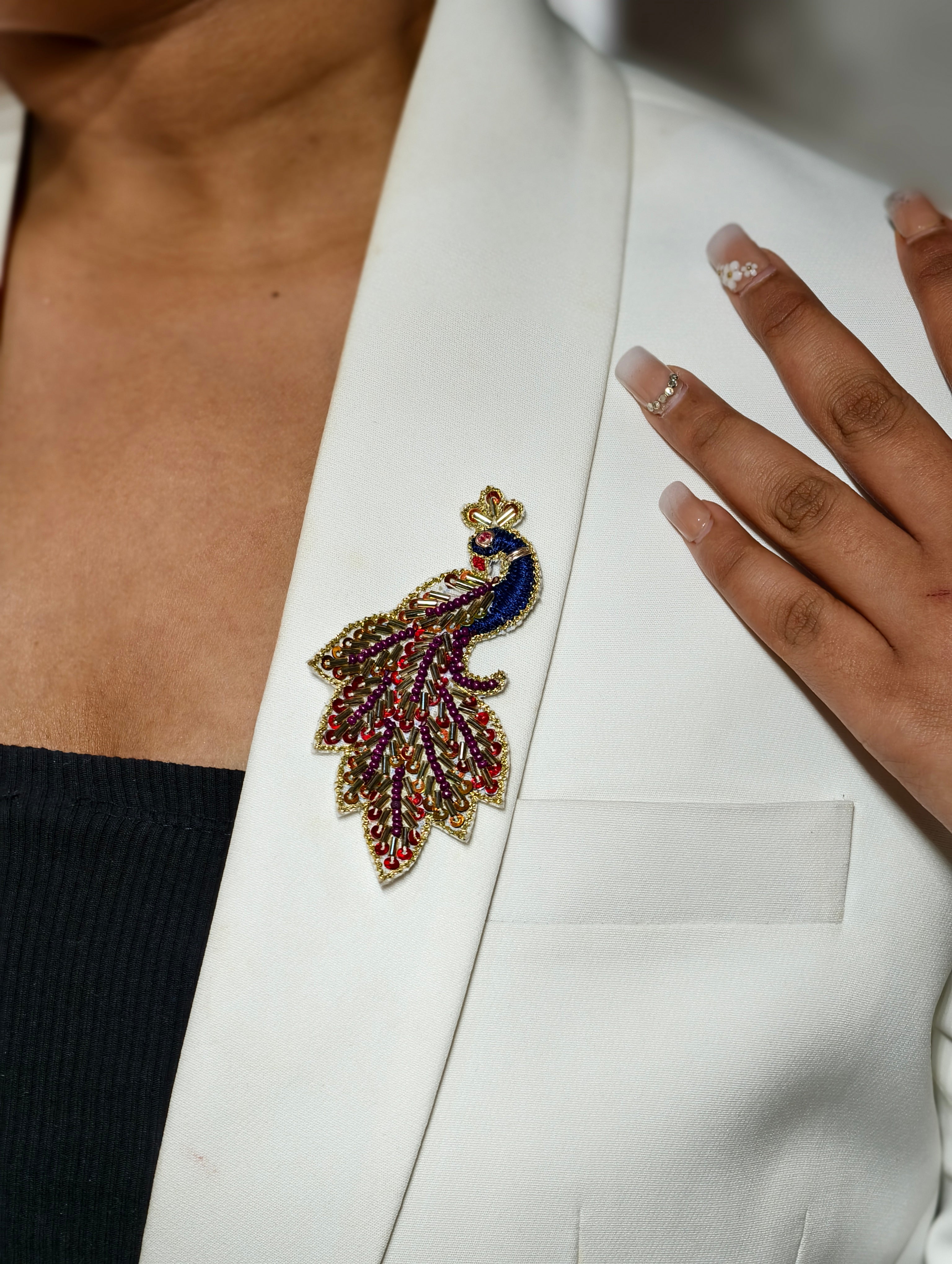 Heritage Peacock Brooch