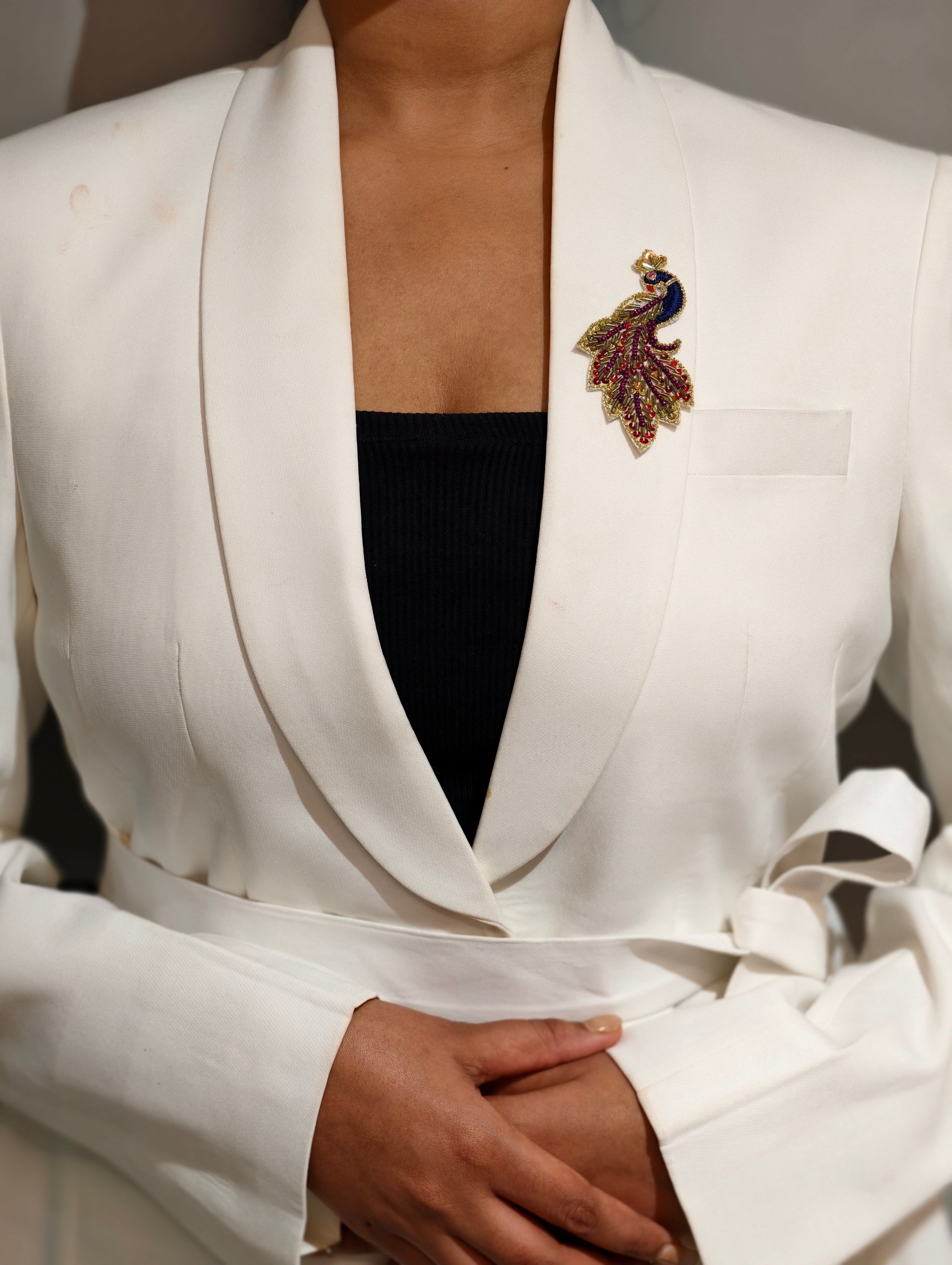 Heritage Peacock Brooch