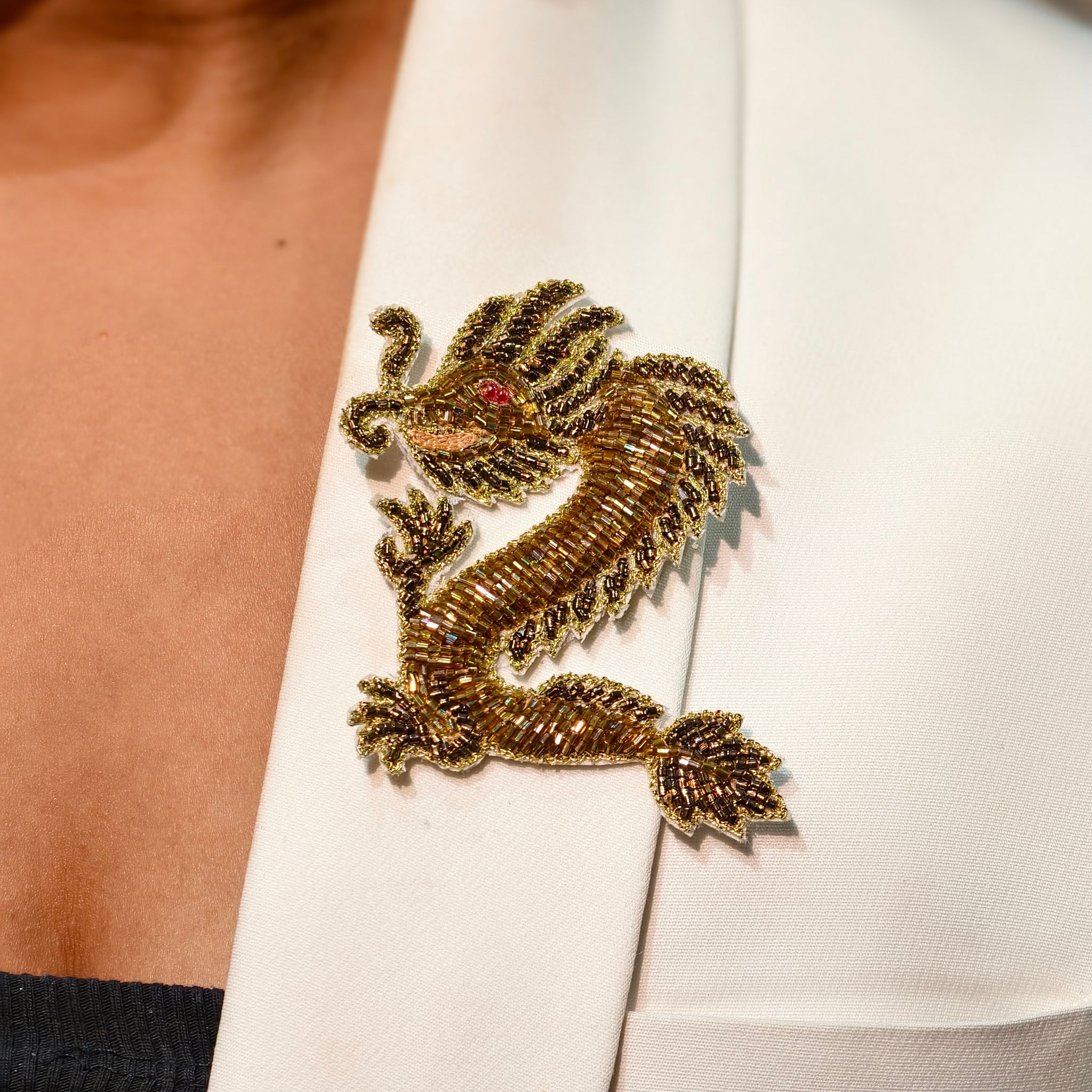Wild Croc Brooch