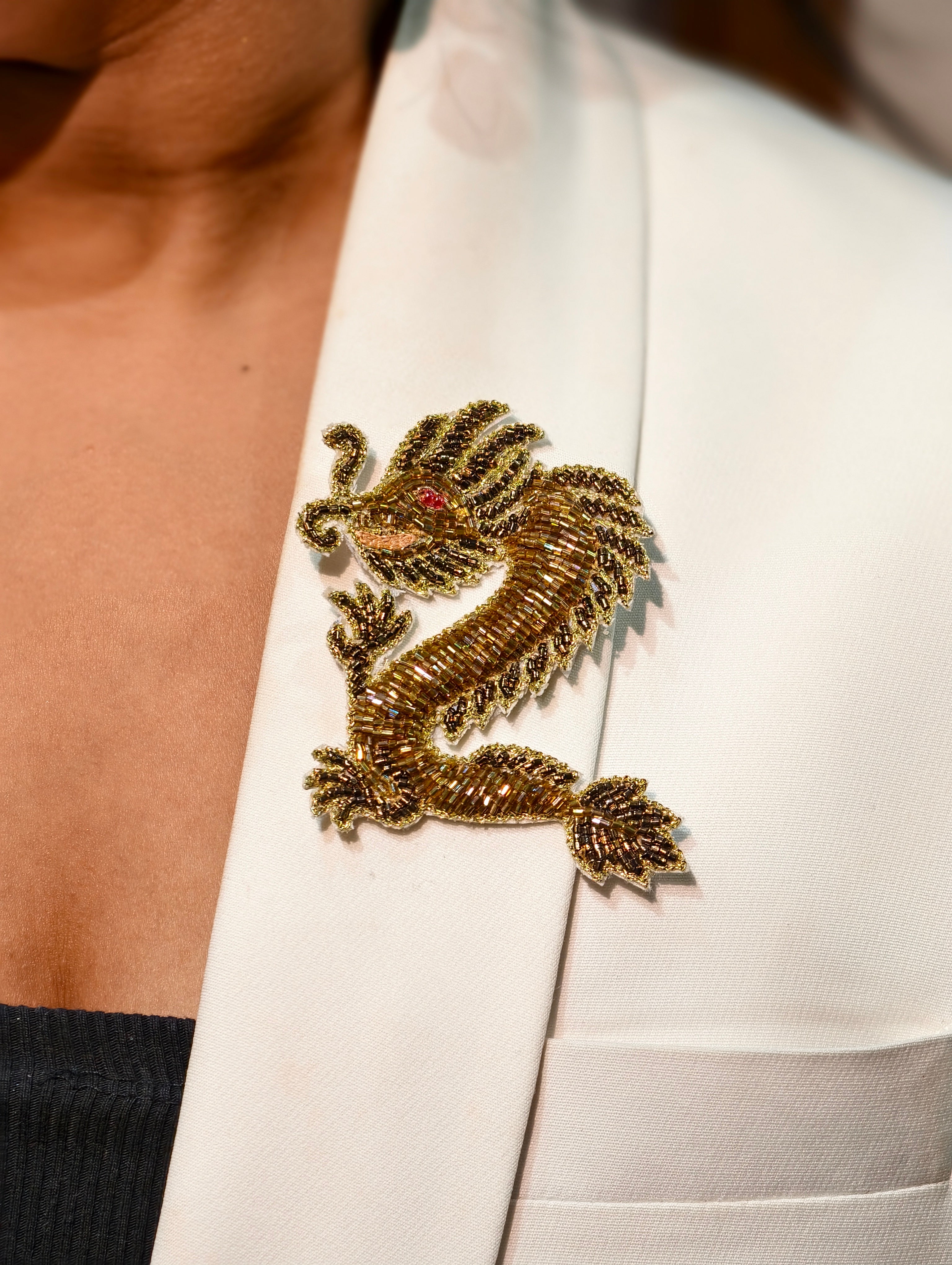 Wild Croc Brooch