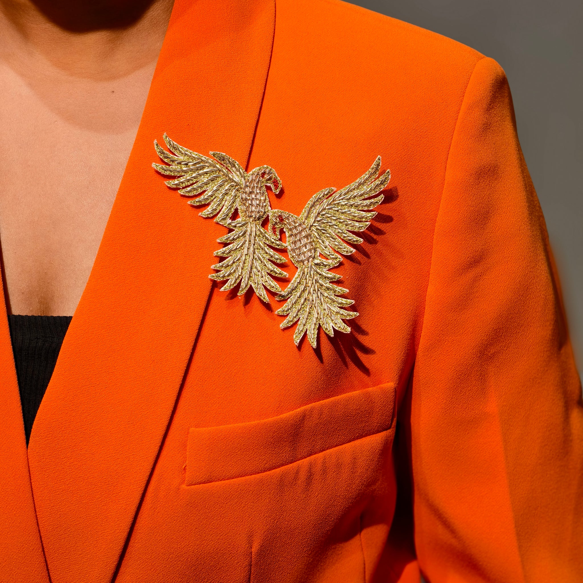Twin Eagles Brooch
