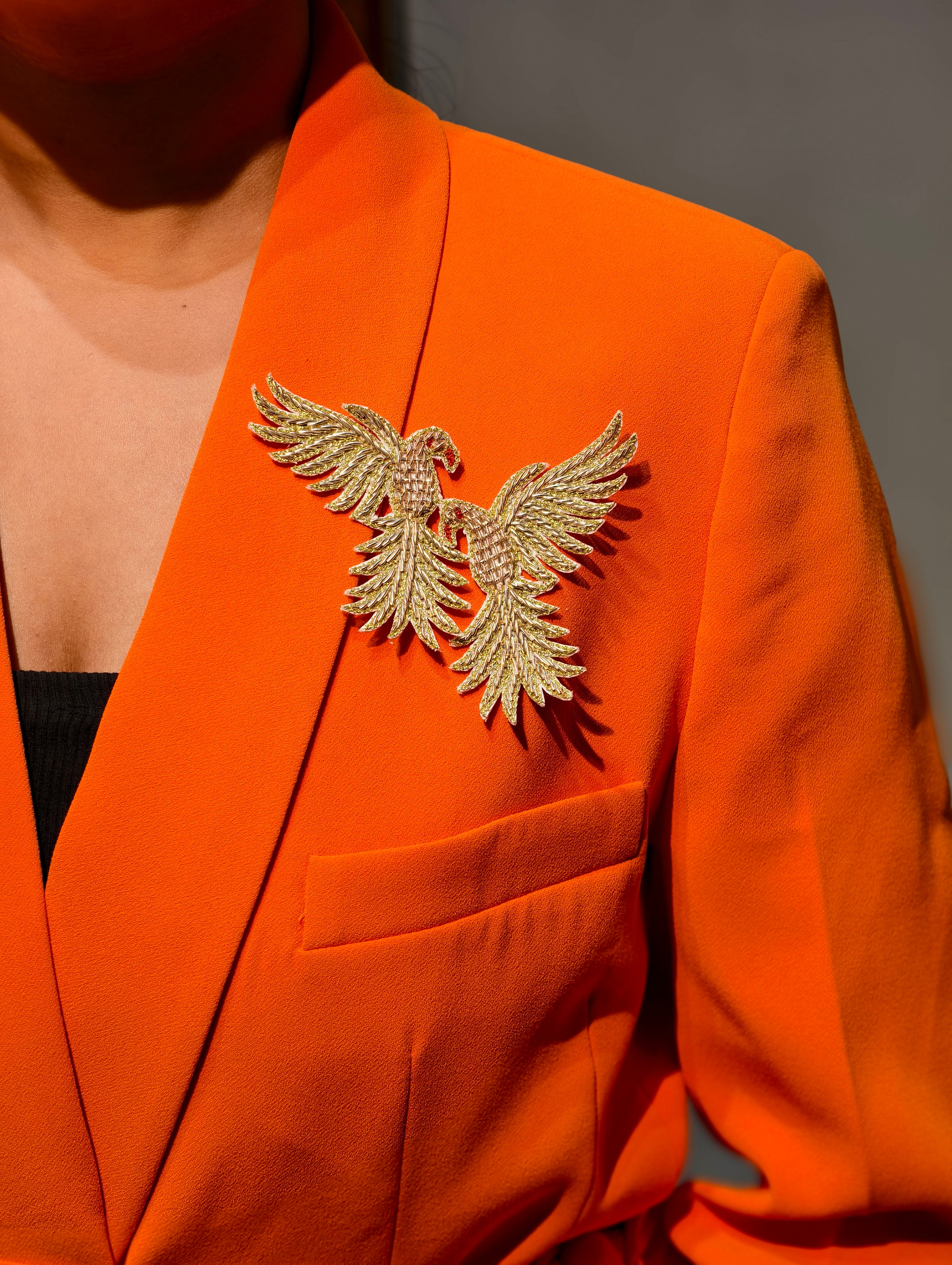 Twin Eagles Brooch