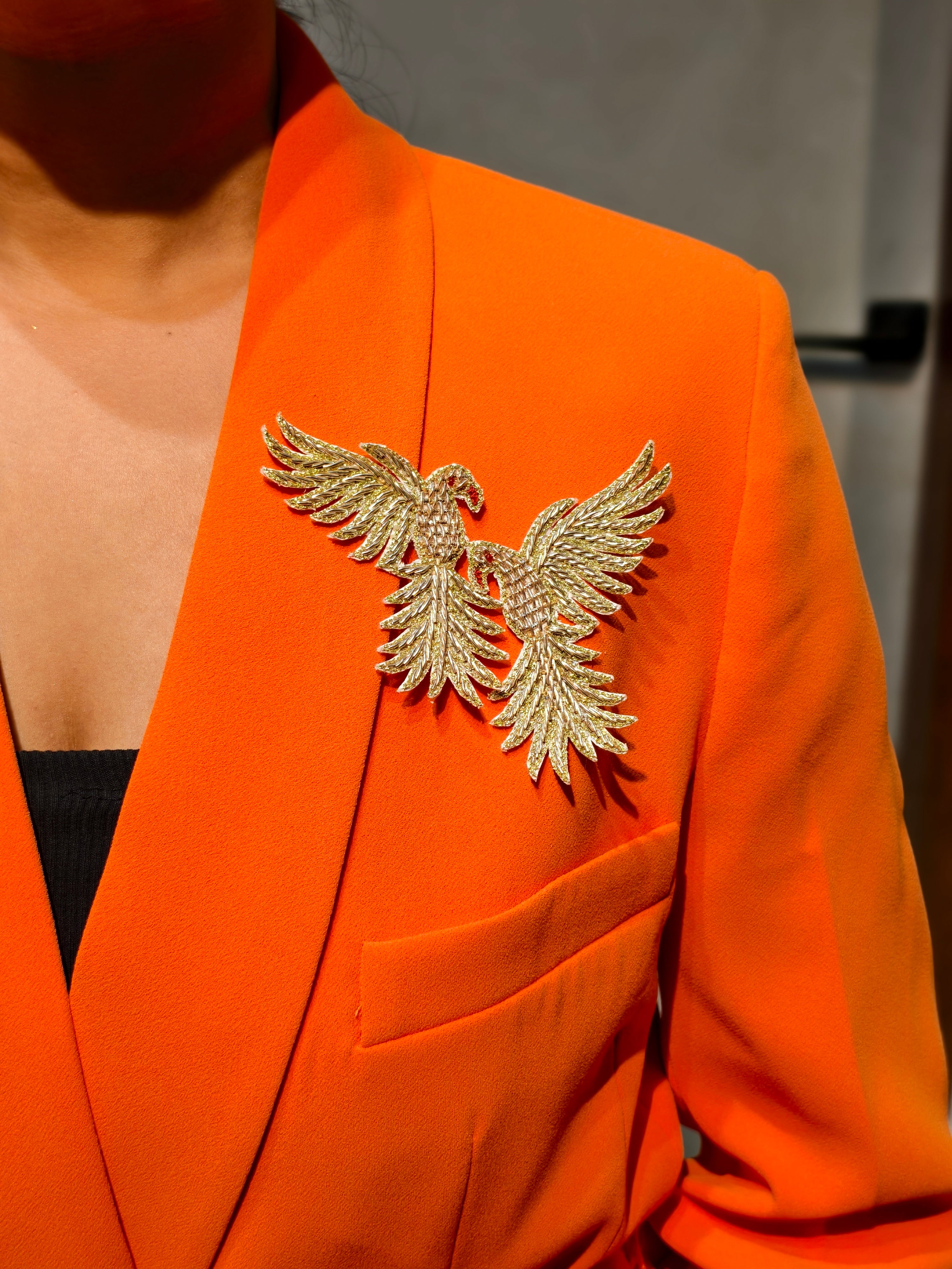 Twin Eagles Brooch