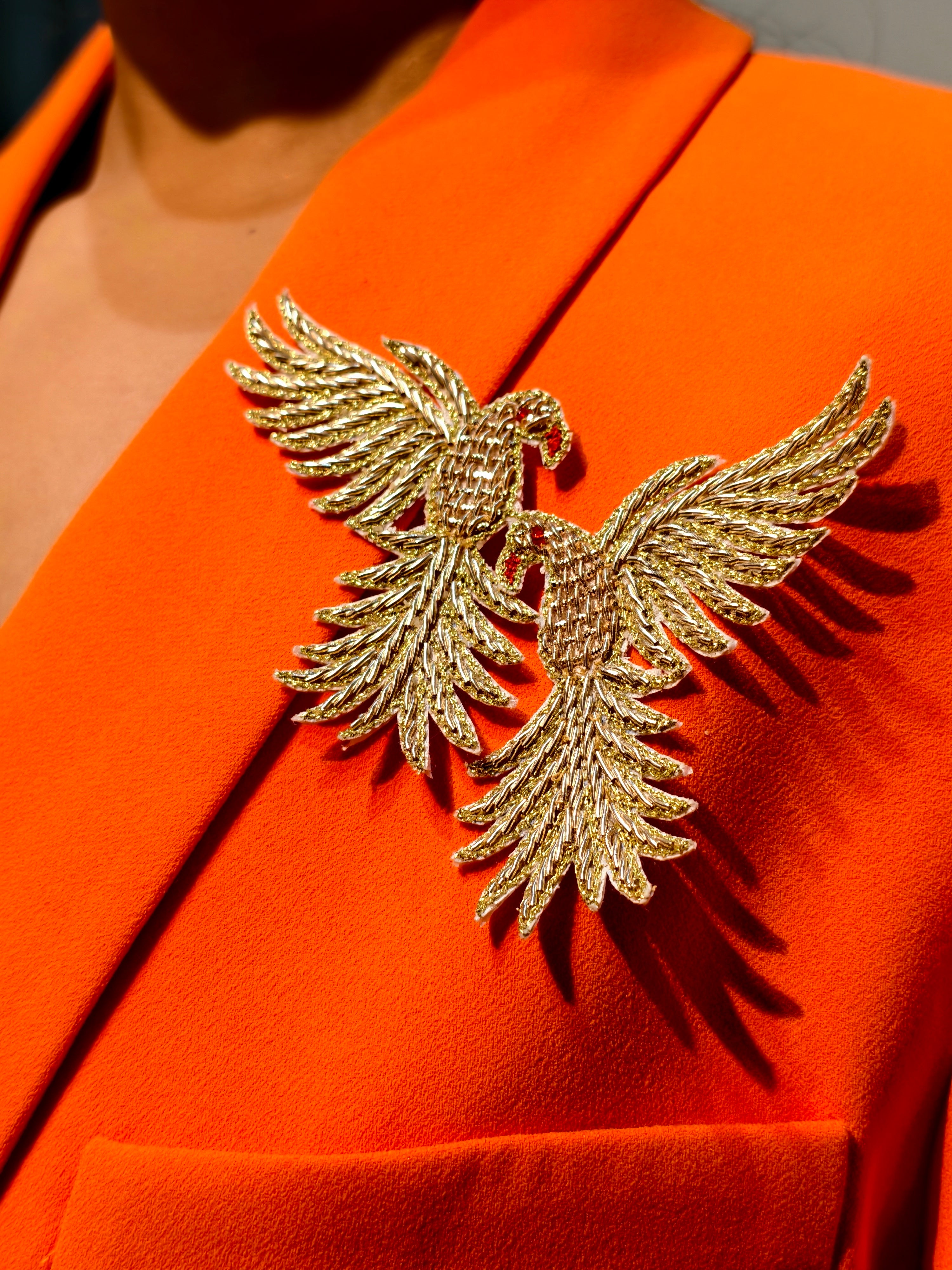 Twin Eagles Brooch