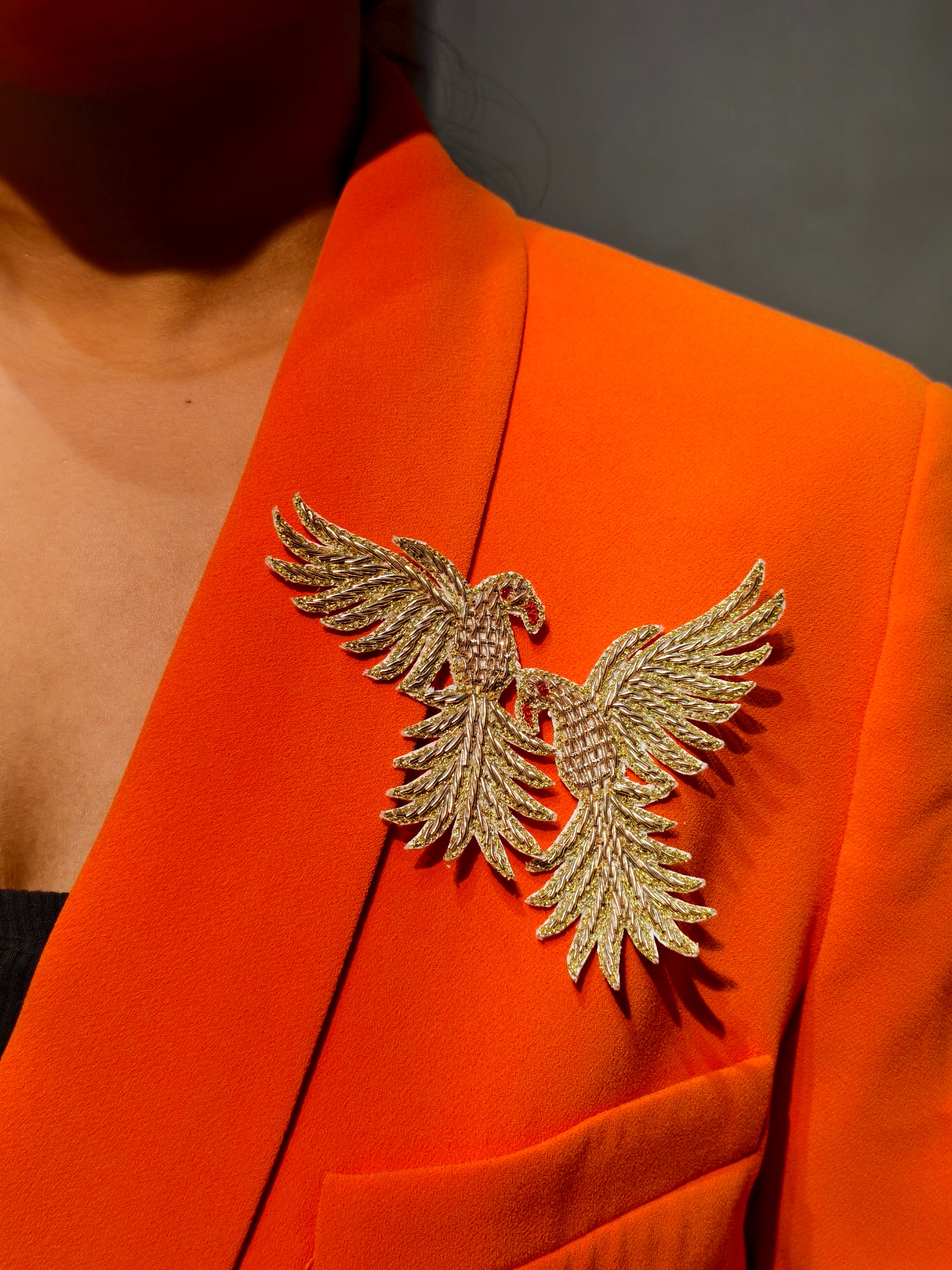 Twin Eagles Brooch