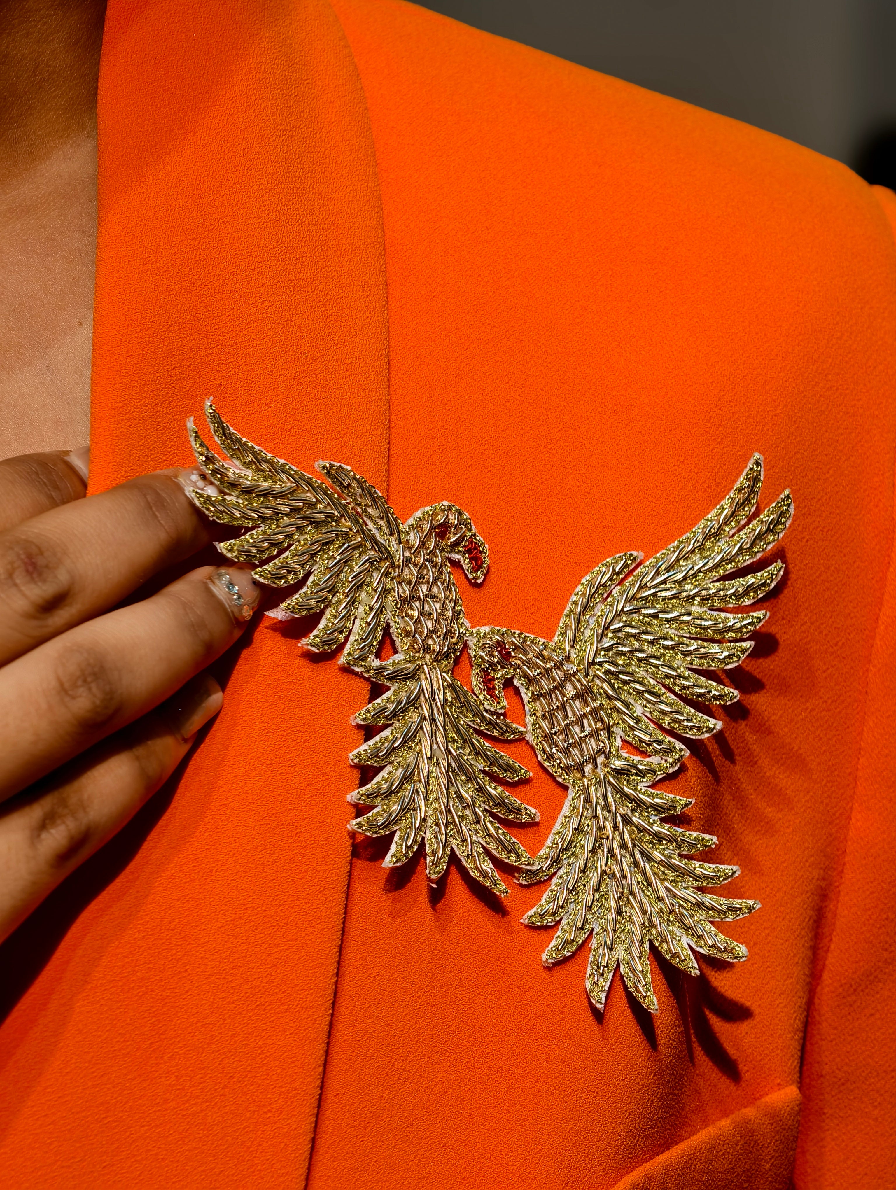 Twin Eagles Brooch