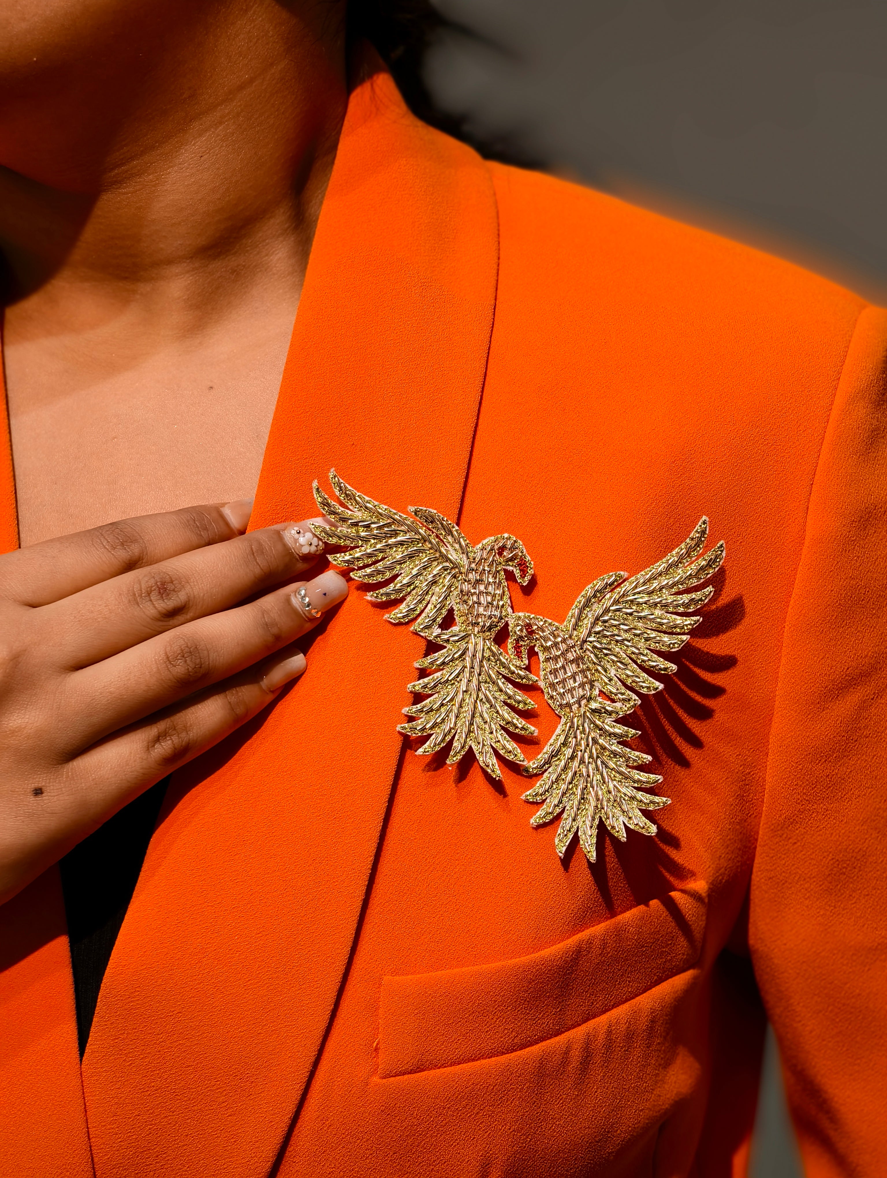 Twin Eagles Brooch