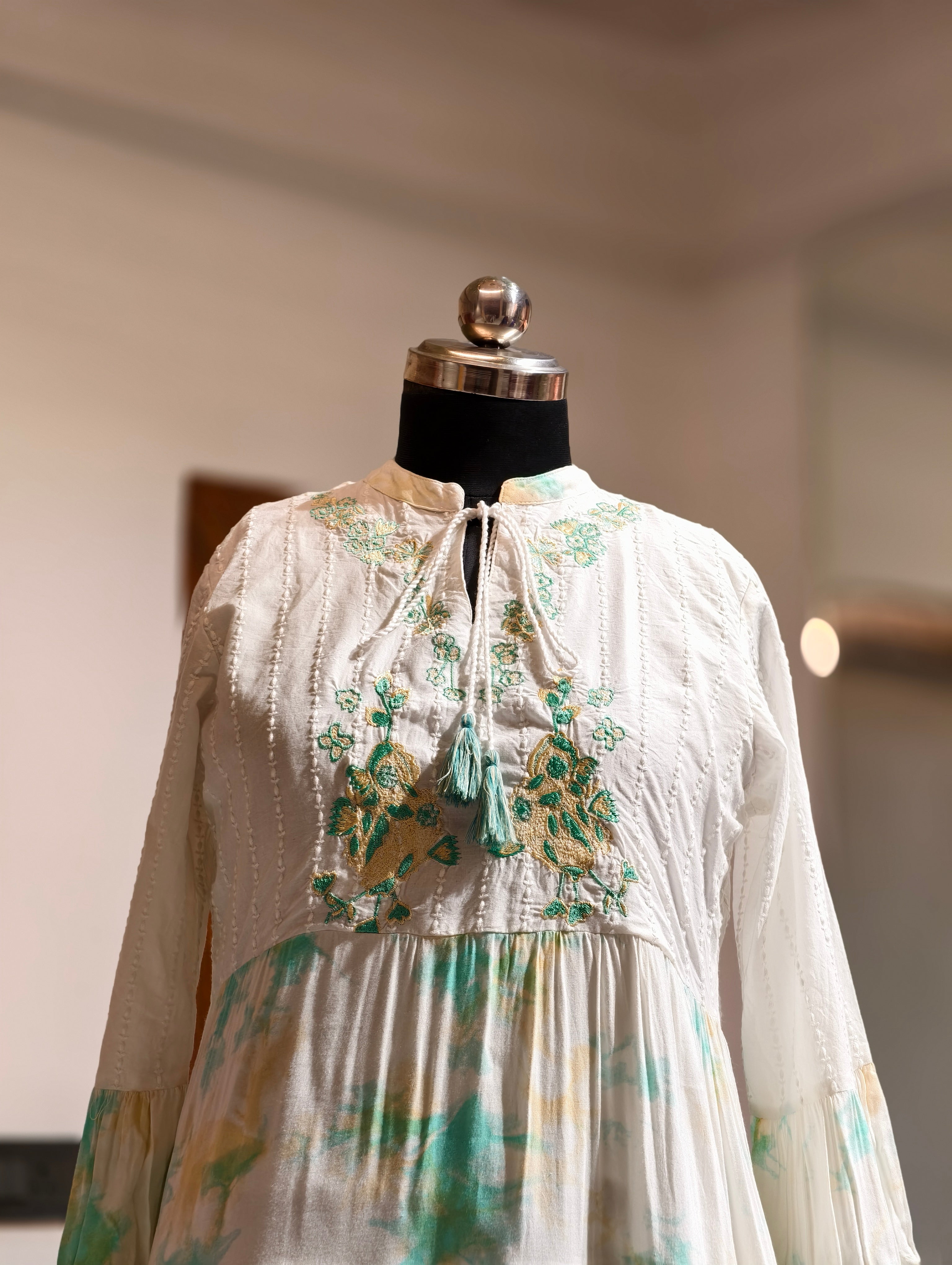 Lime Mist Cotton Tunic