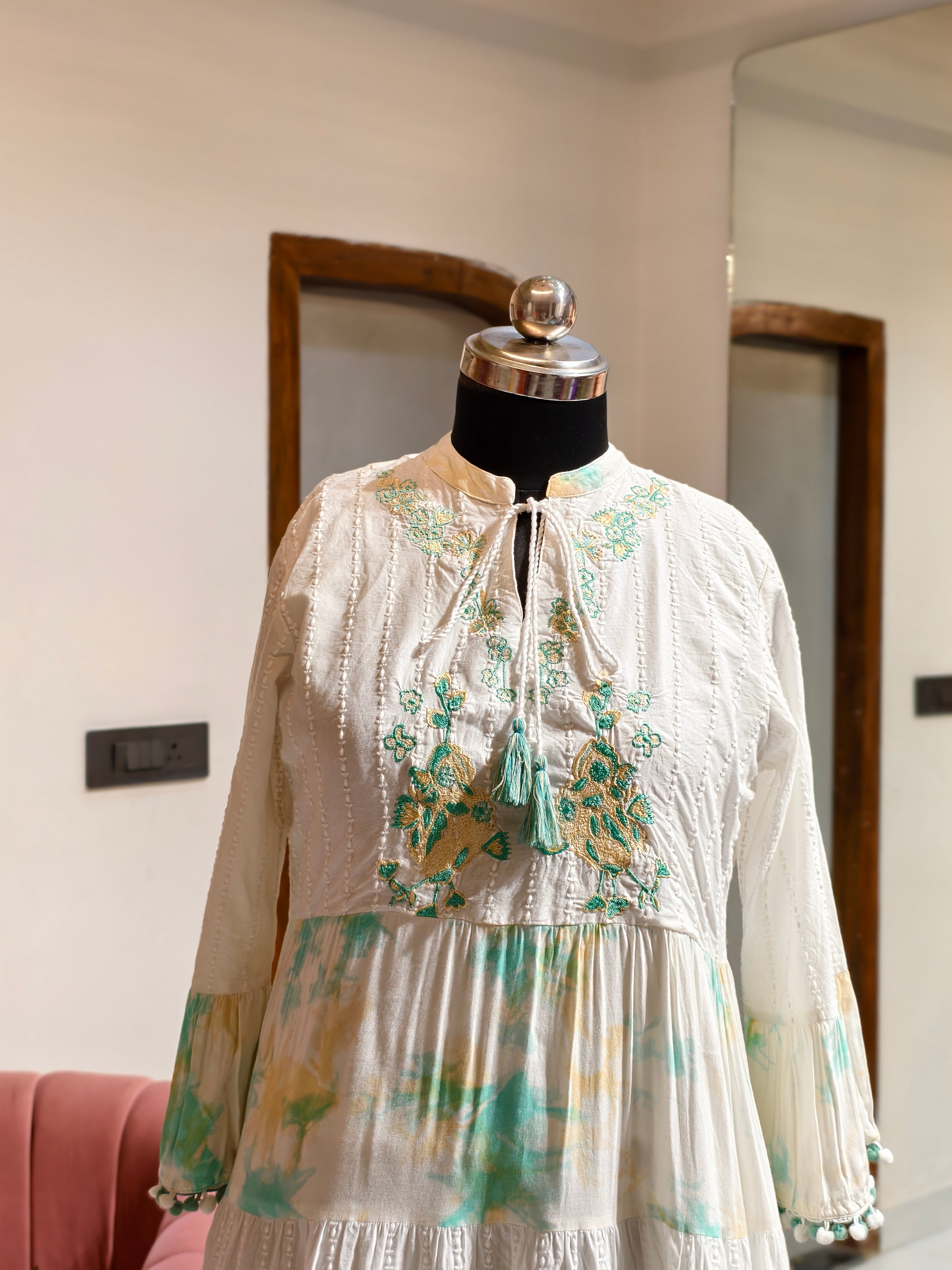Lime Mist Cotton Tunic