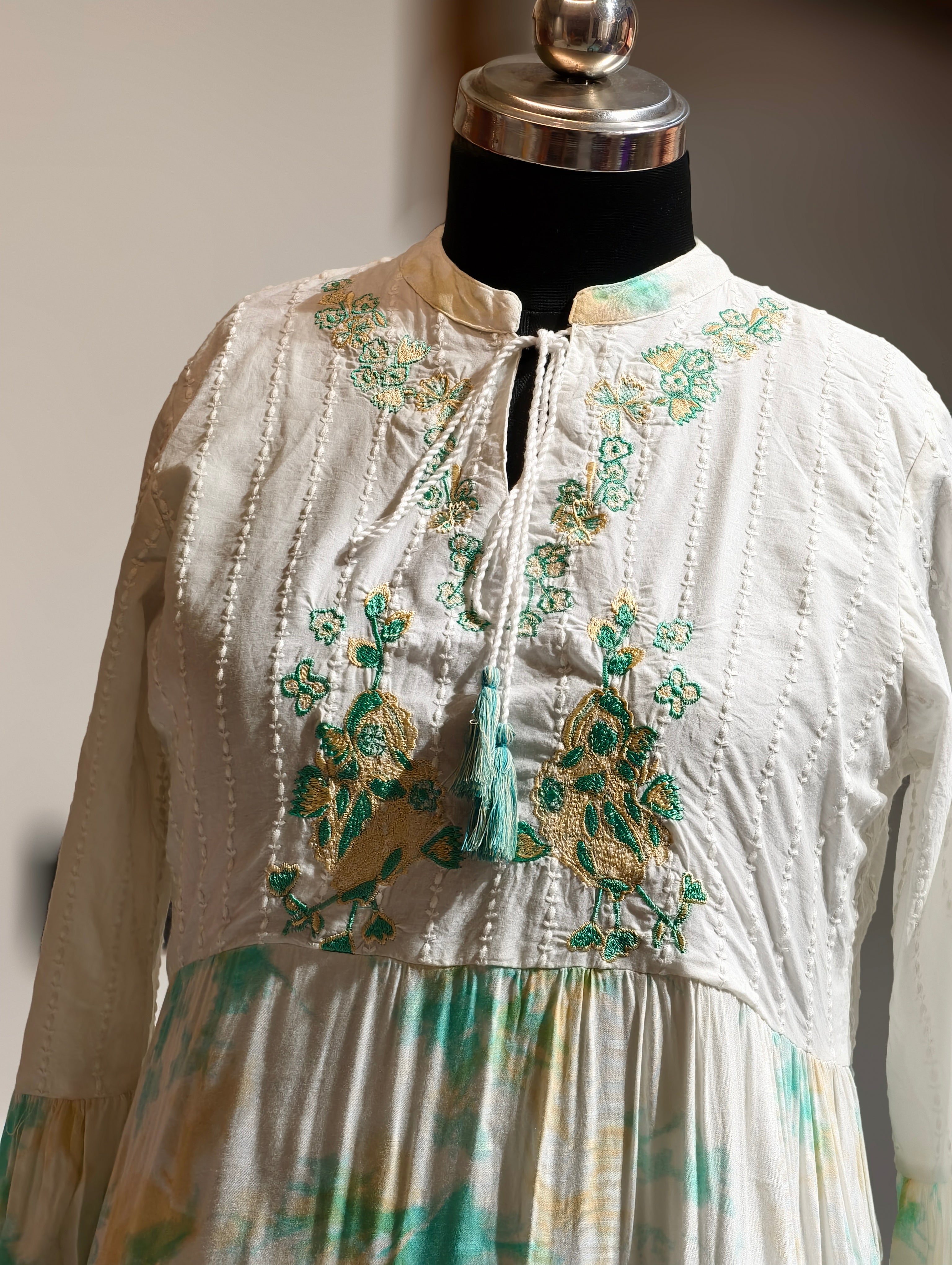 Lime Mist Cotton Tunic