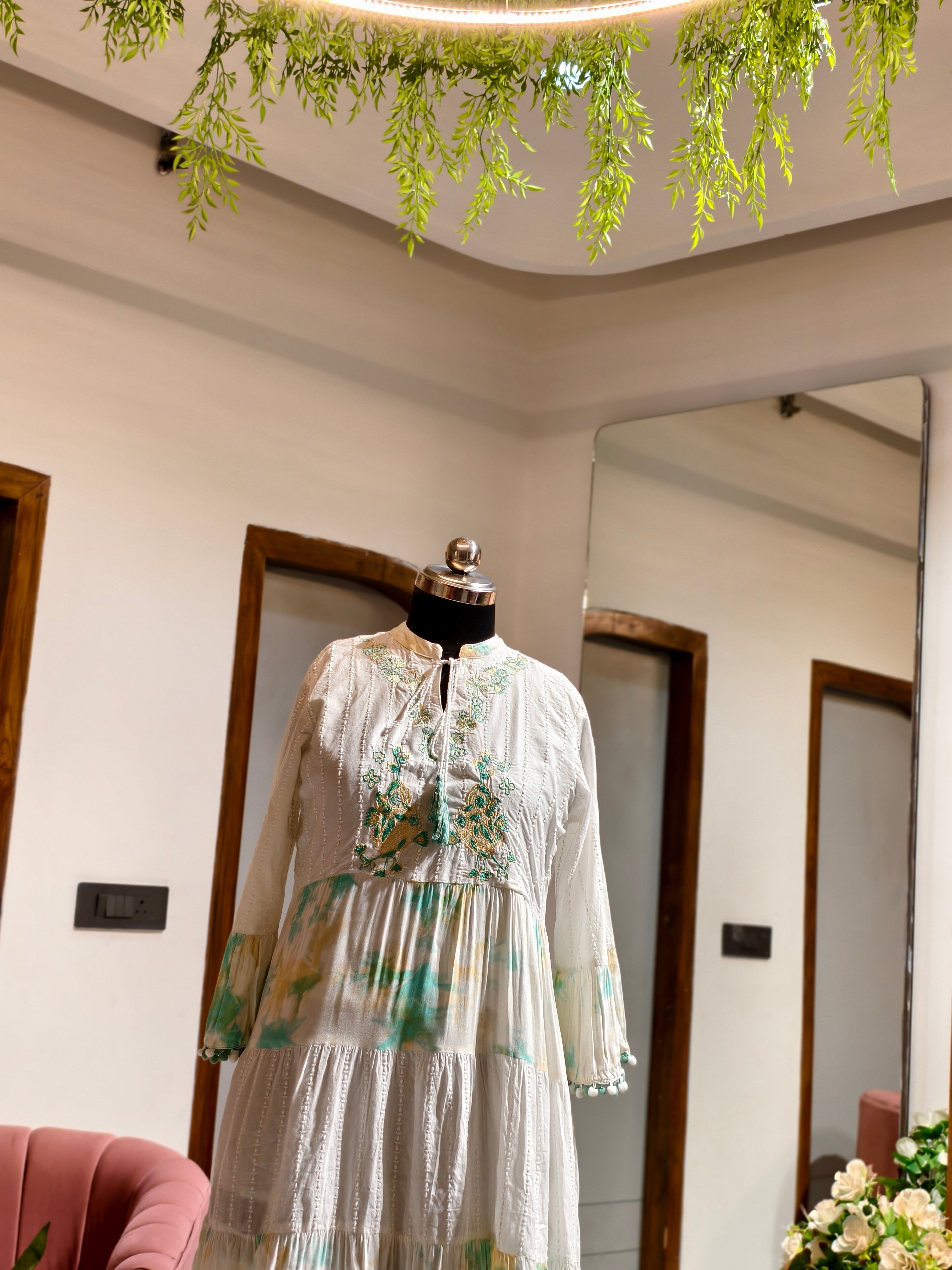 Lime Mist Cotton Tunic