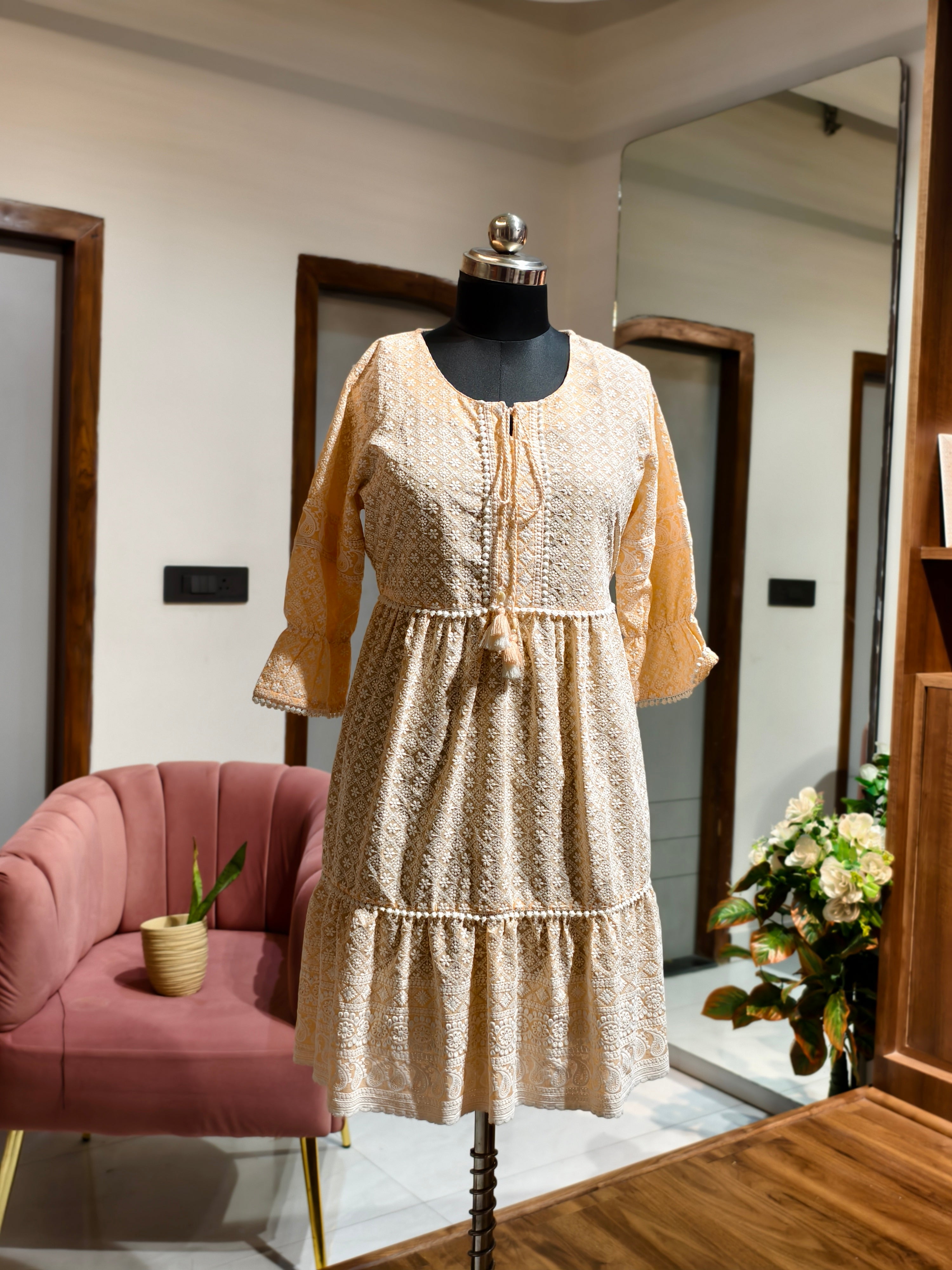 Chikankari Charm Dress