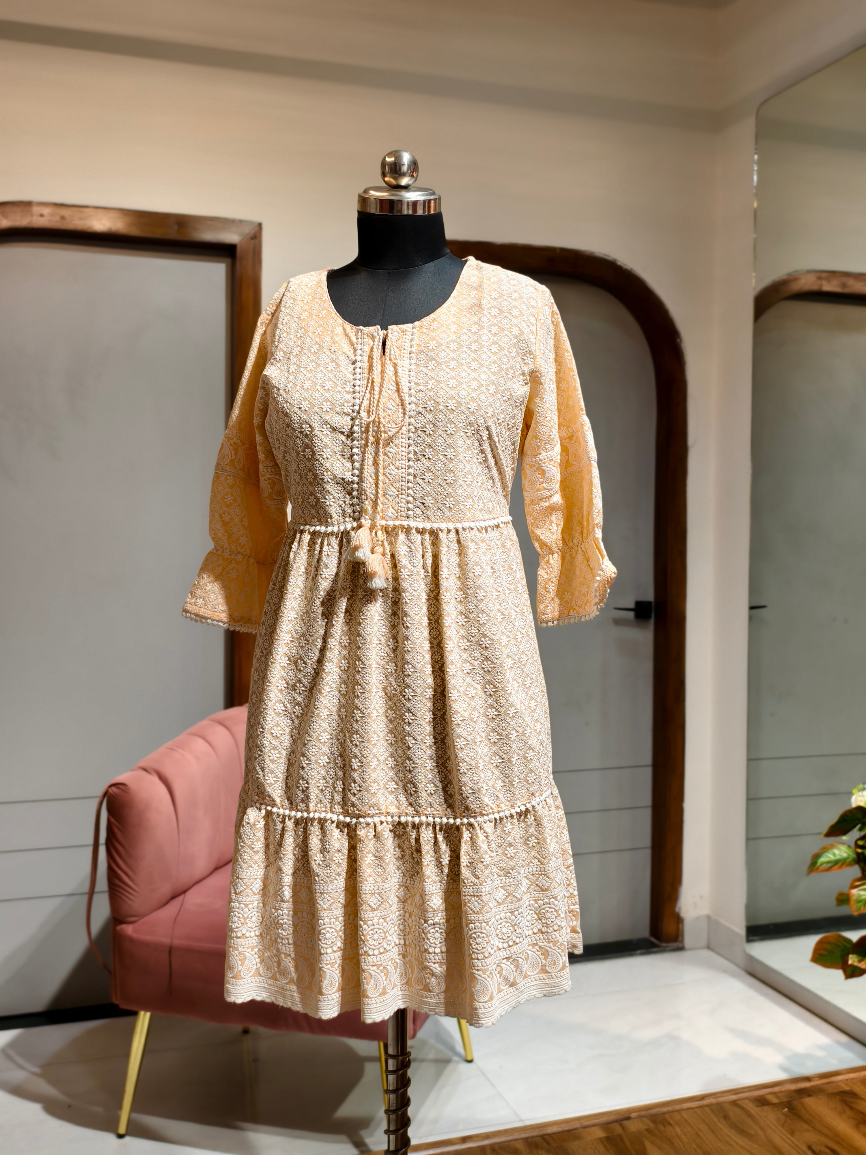 Chikankari Charm Dress