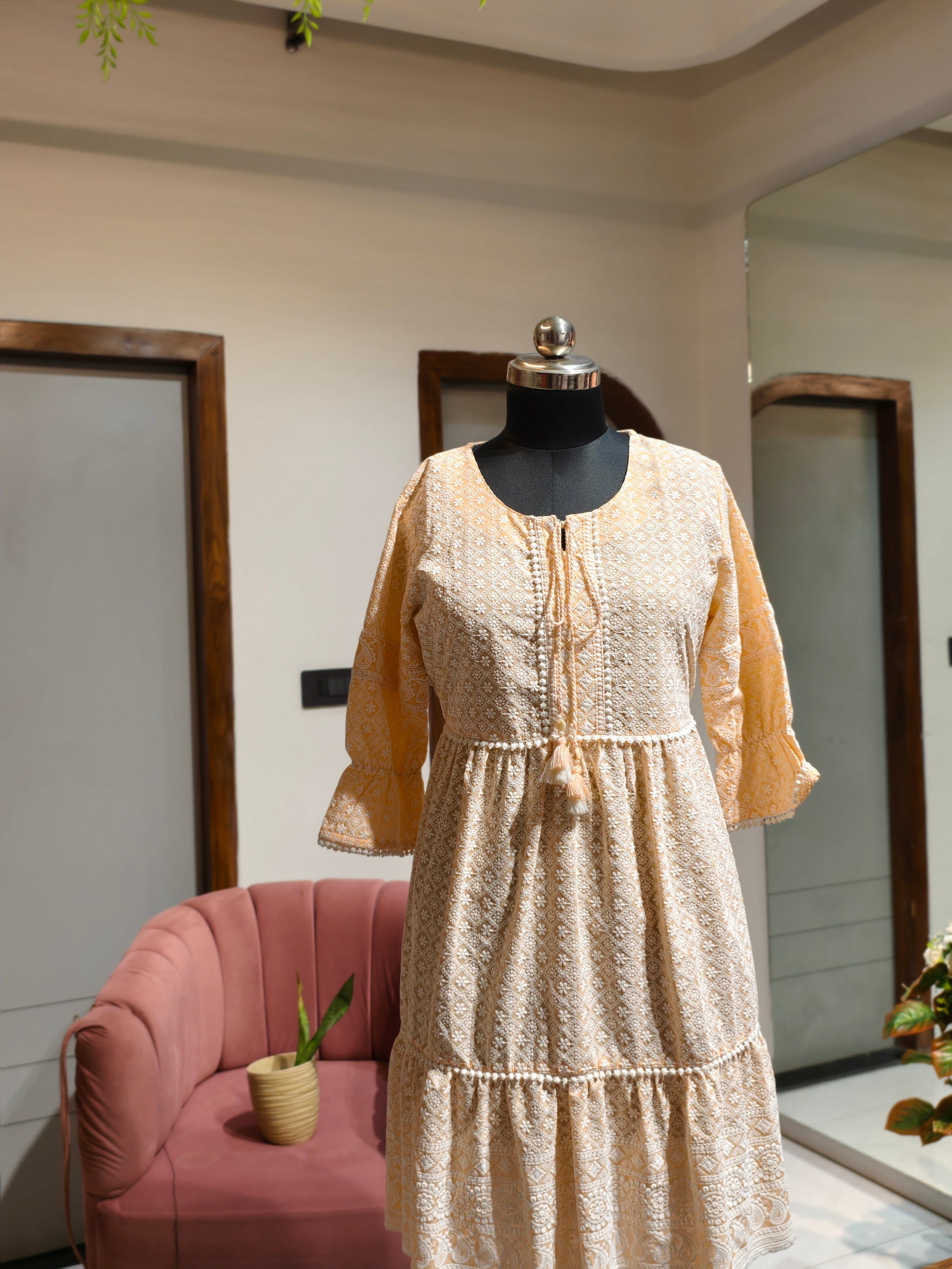Chikankari Charm Dress