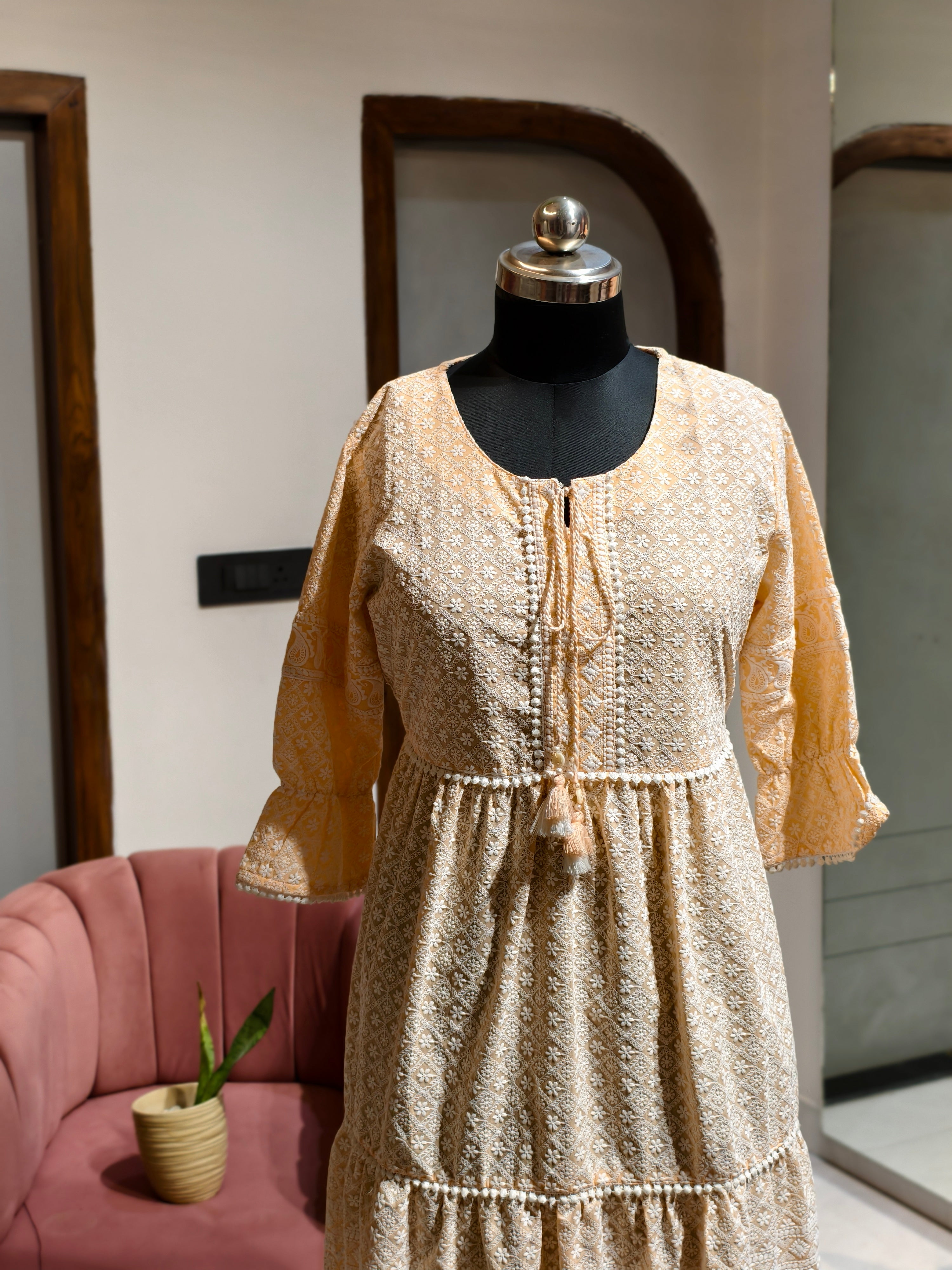 Chikankari Charm Dress