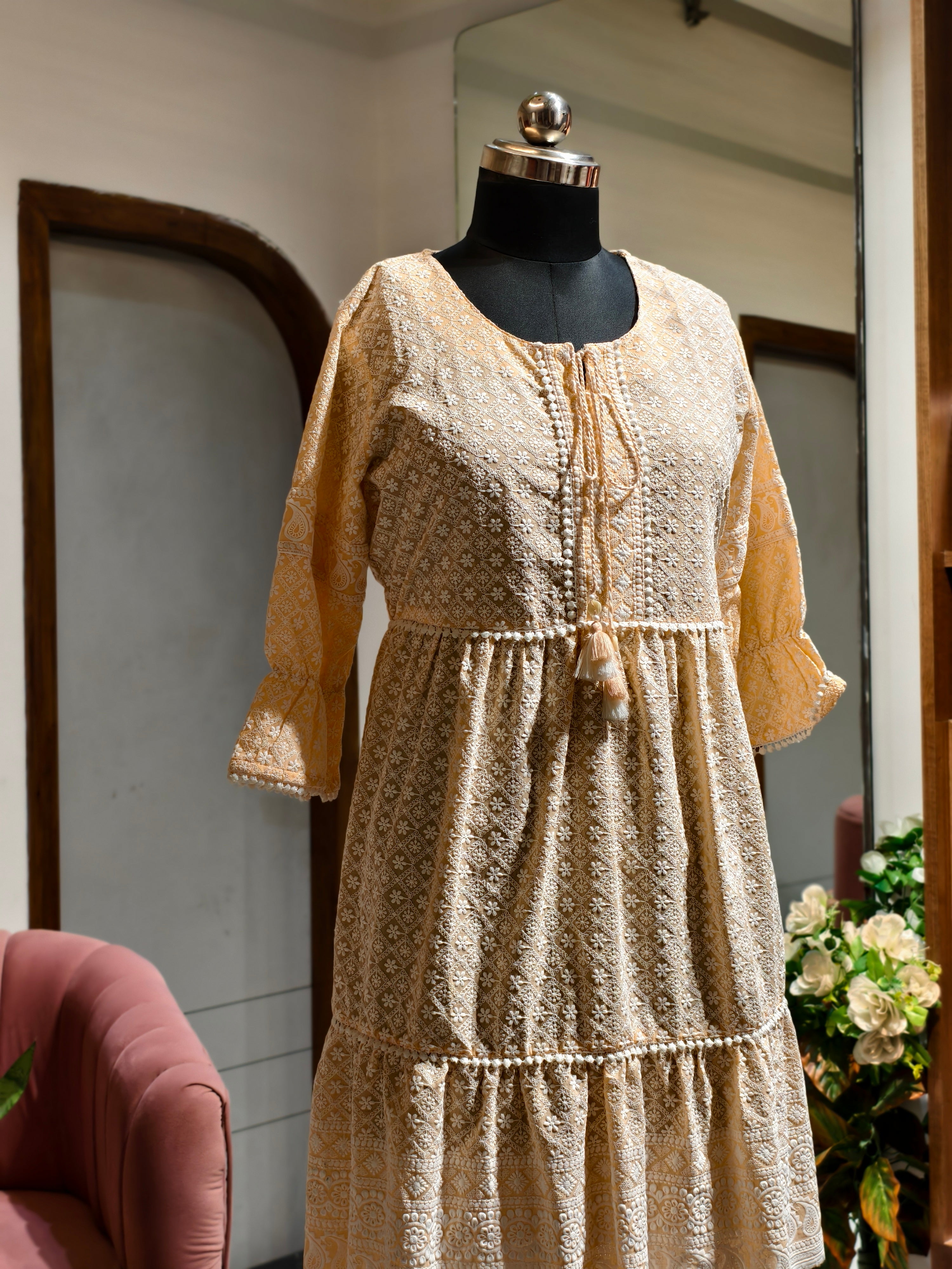 Chikankari Charm Dress
