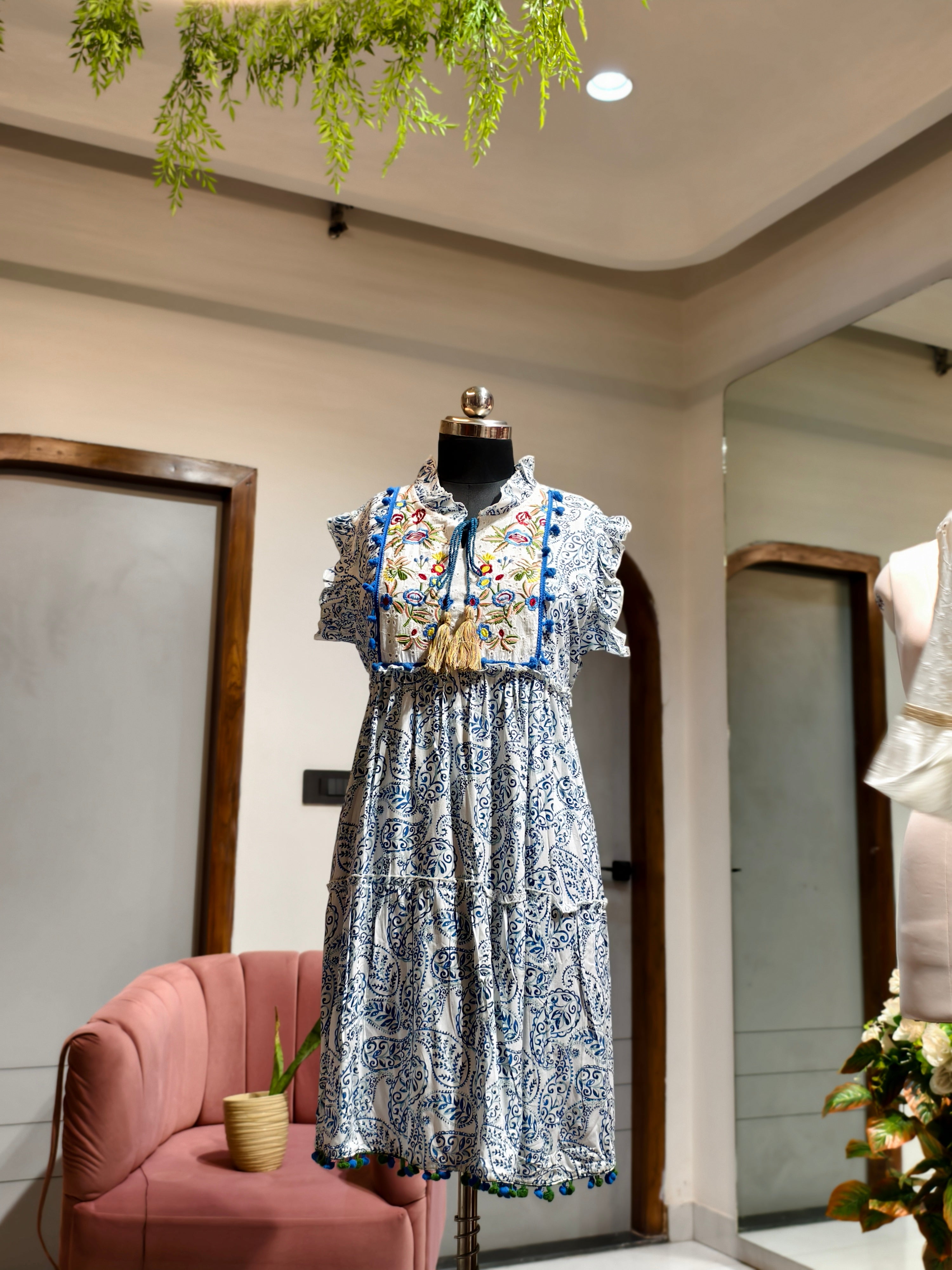 Blue Bloom Dress