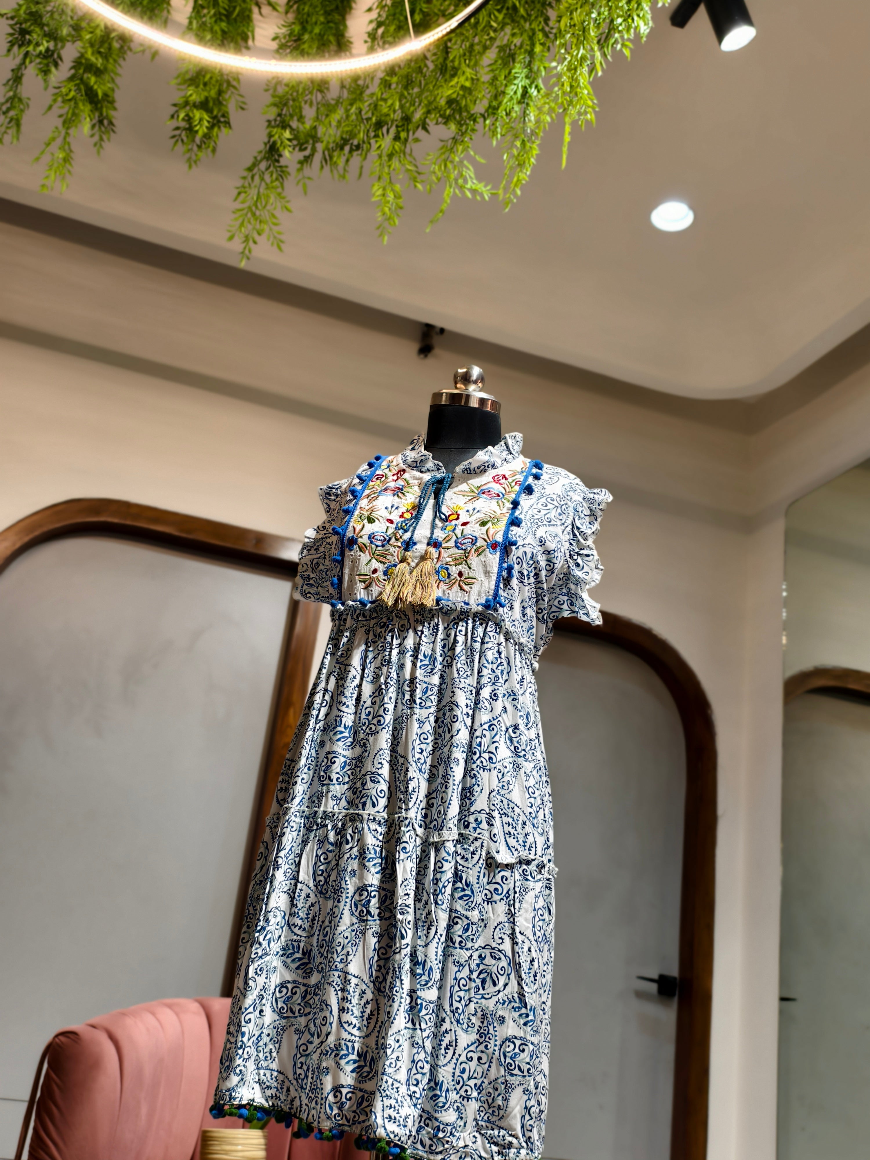 Blue Bloom Dress