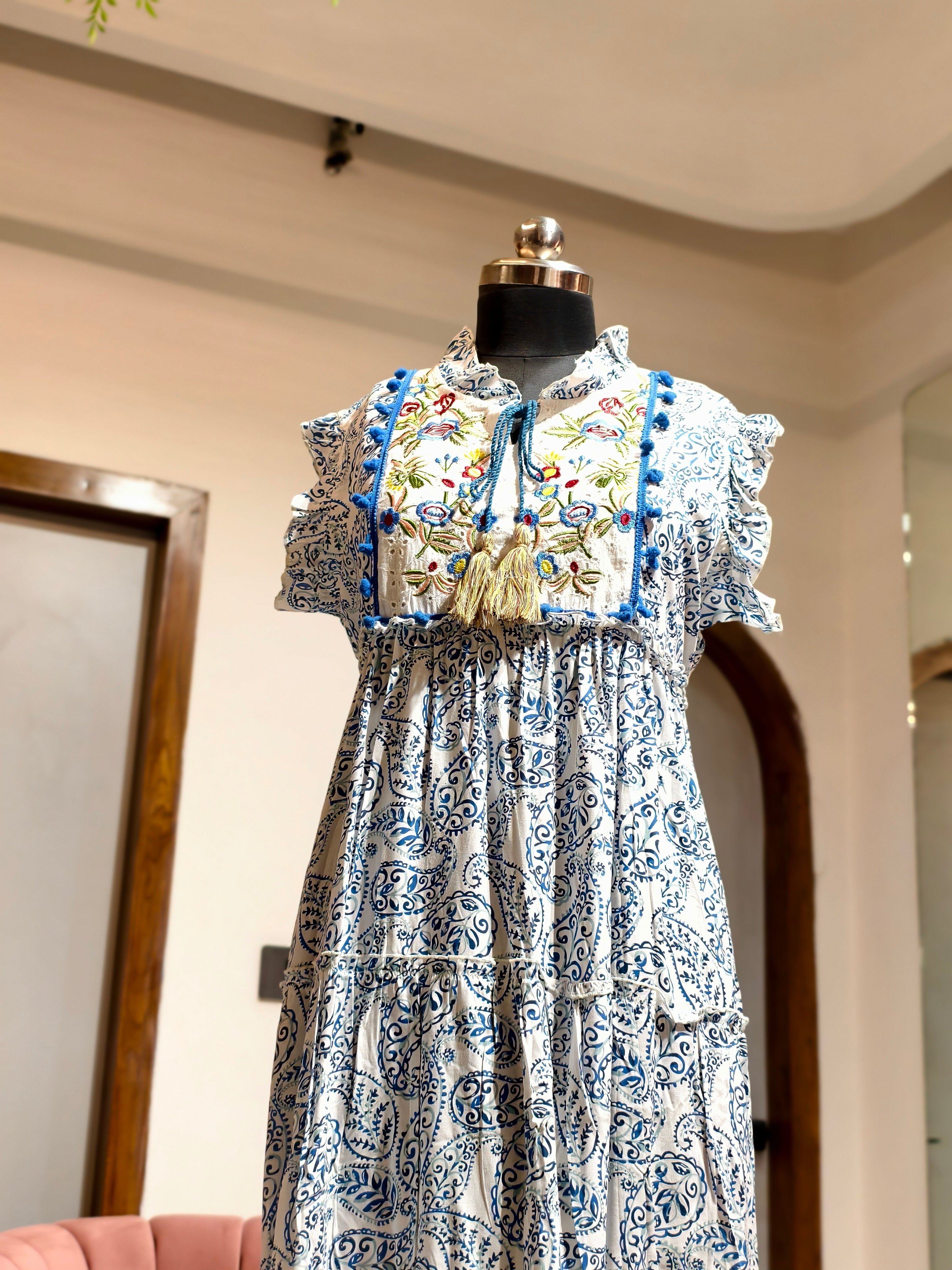 Blue Bloom Dress