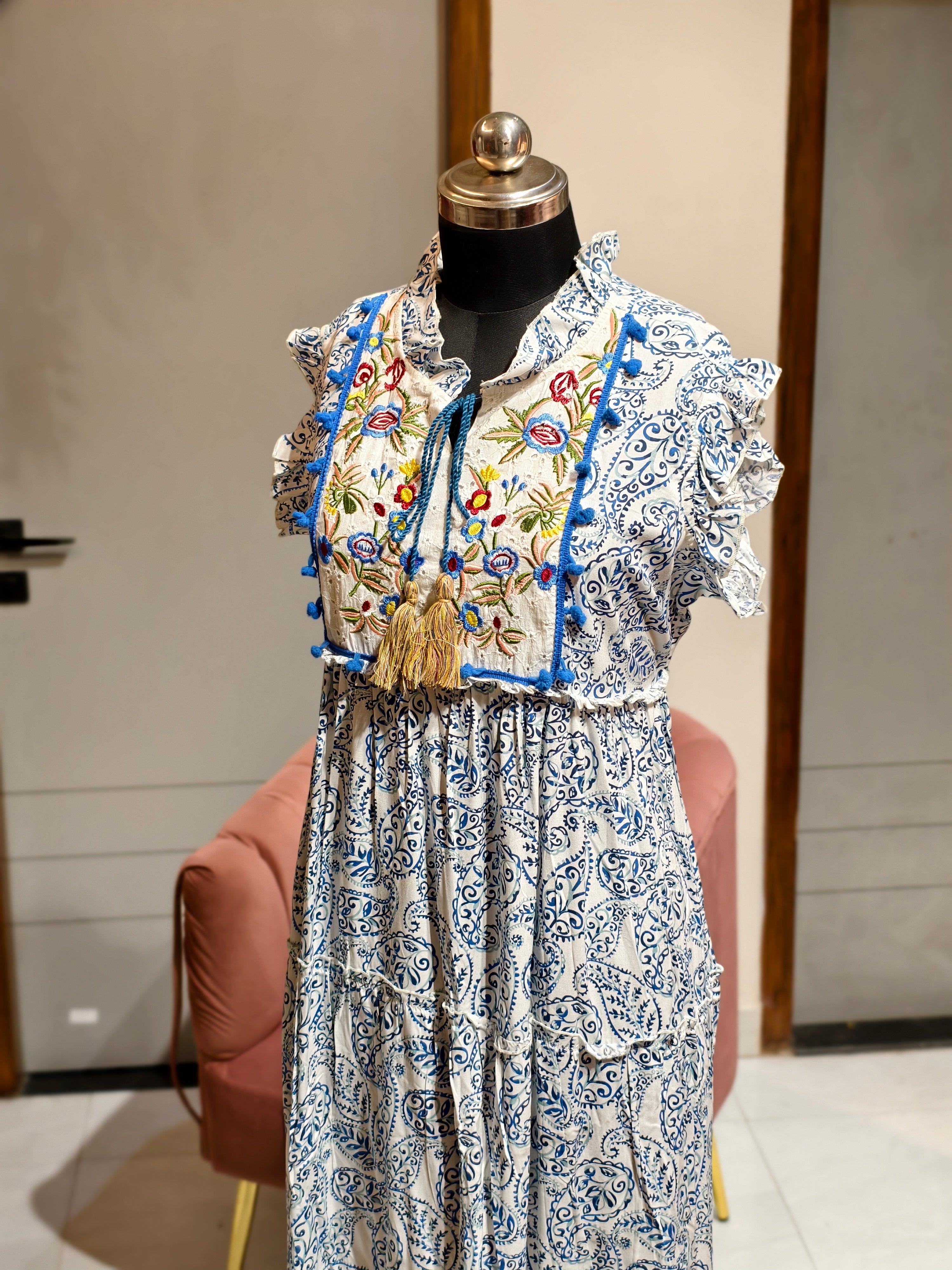 Blue Bloom Dress