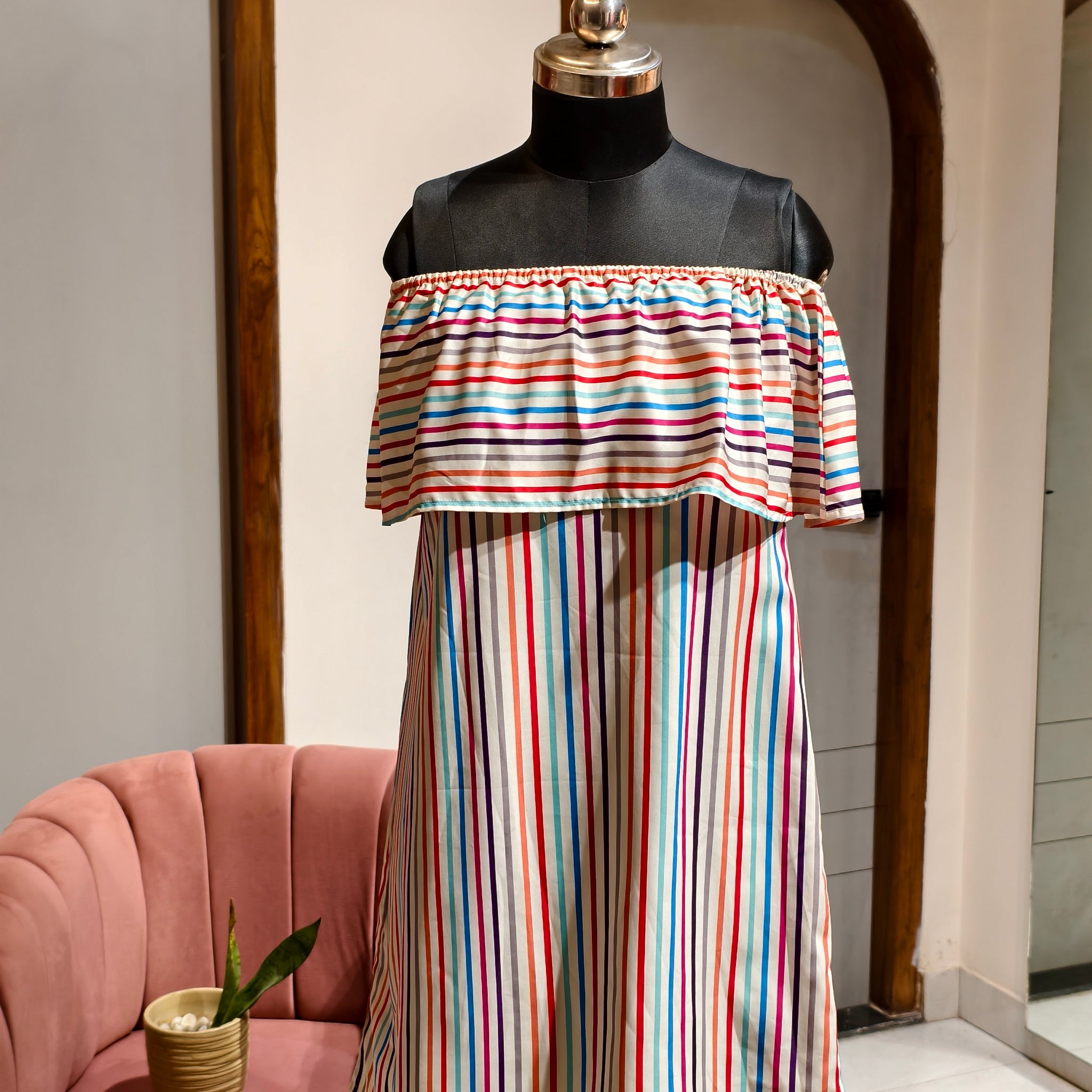 Colorful Stripe Dress