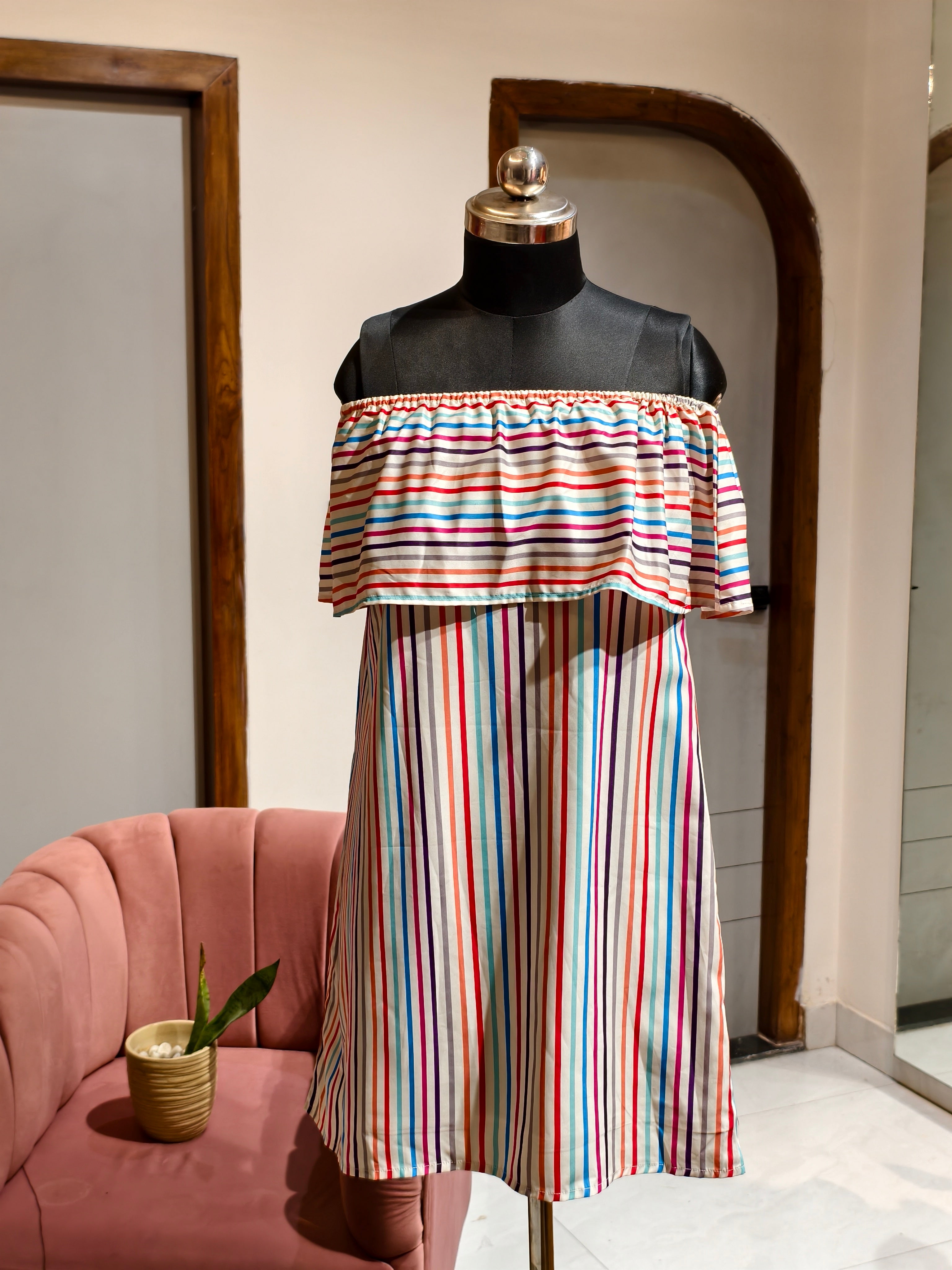 Colorful Stripe Dress