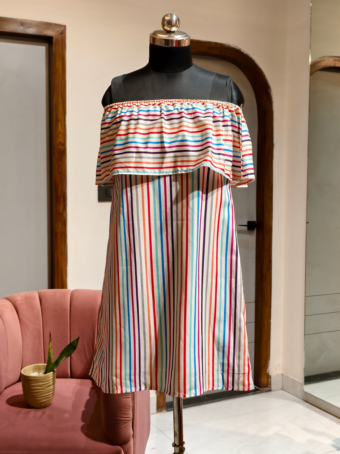 Colorful Stripe Dress