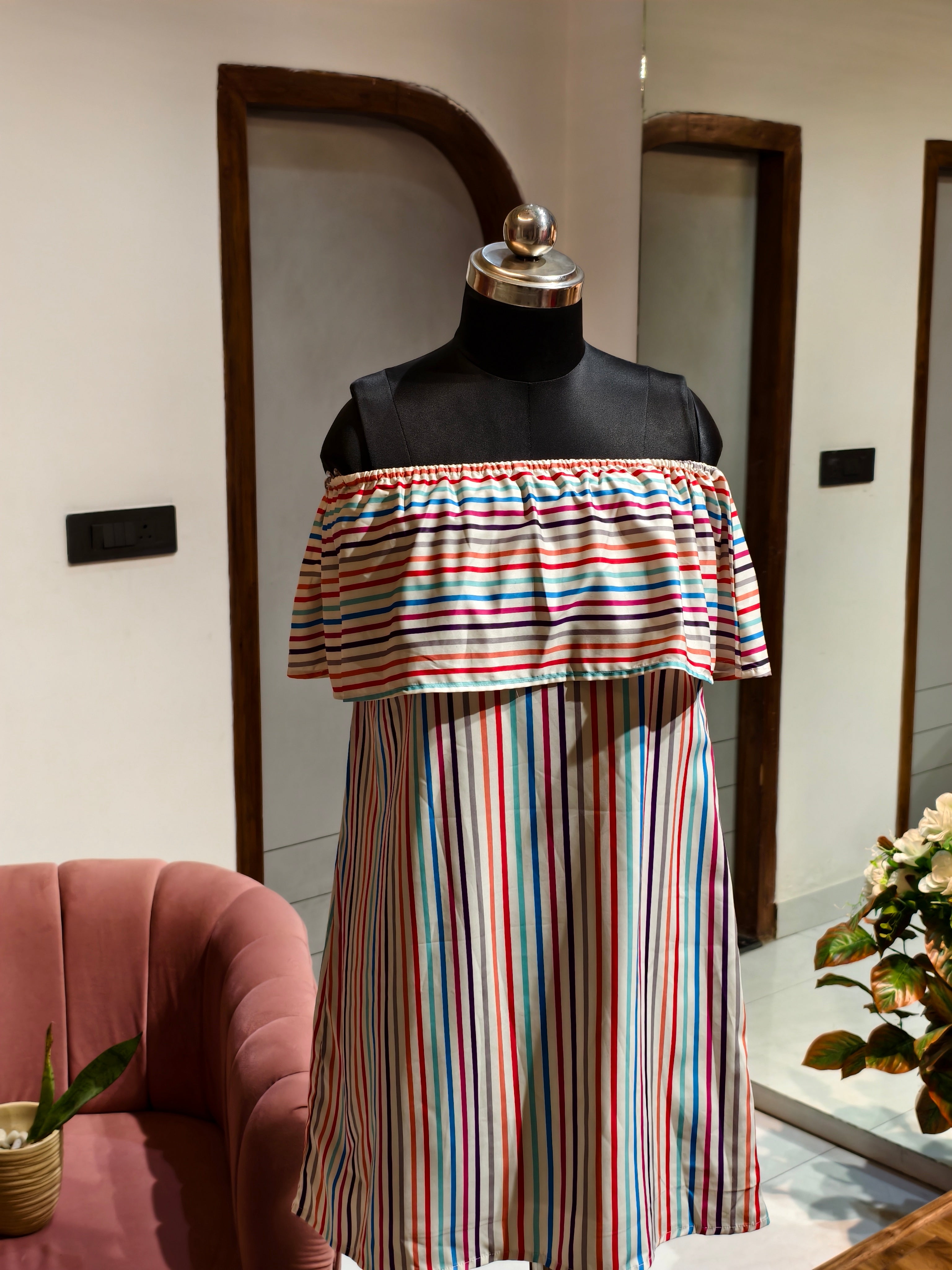 Colorful Stripe Dress