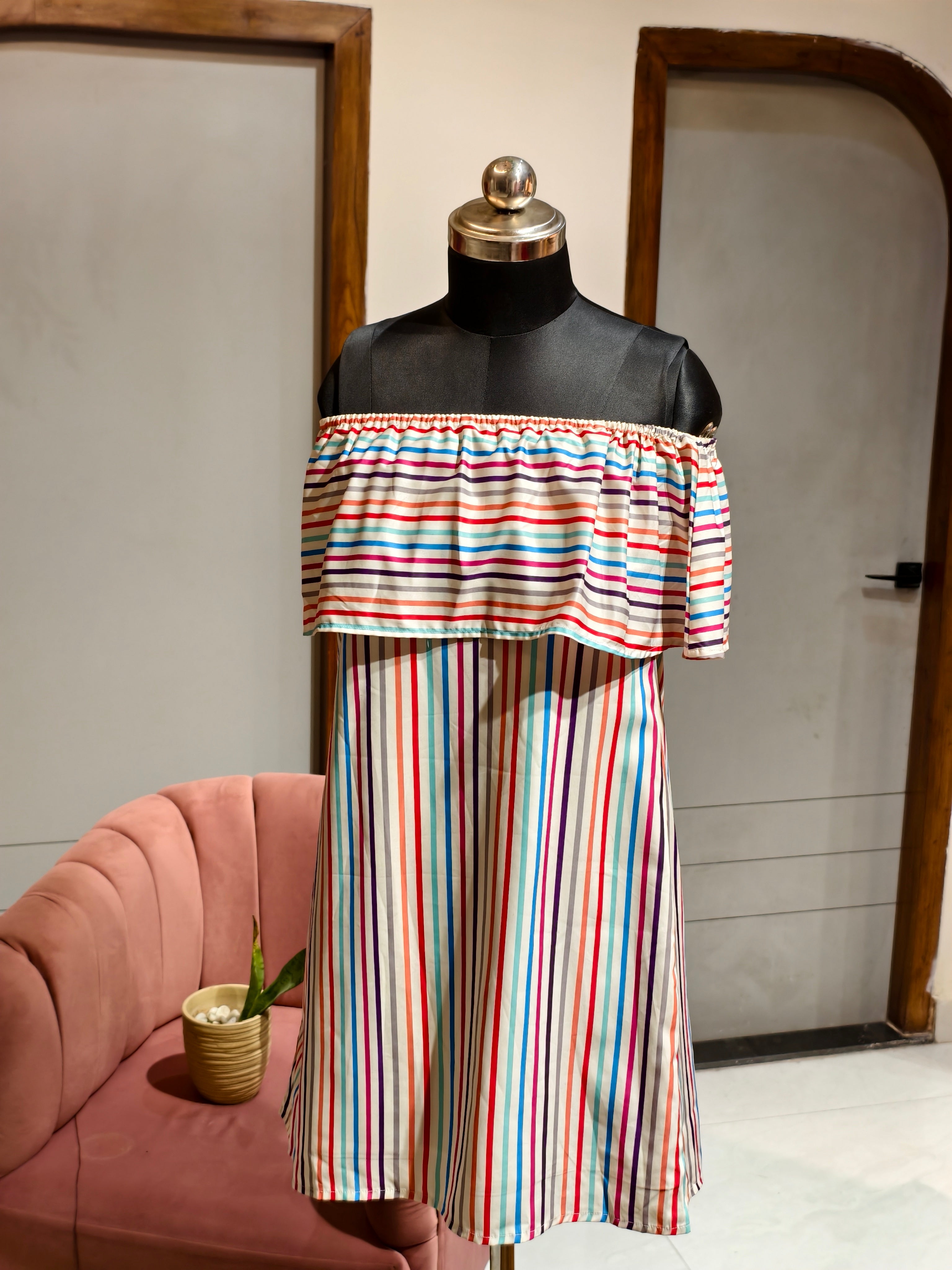 Colorful Stripe Dress